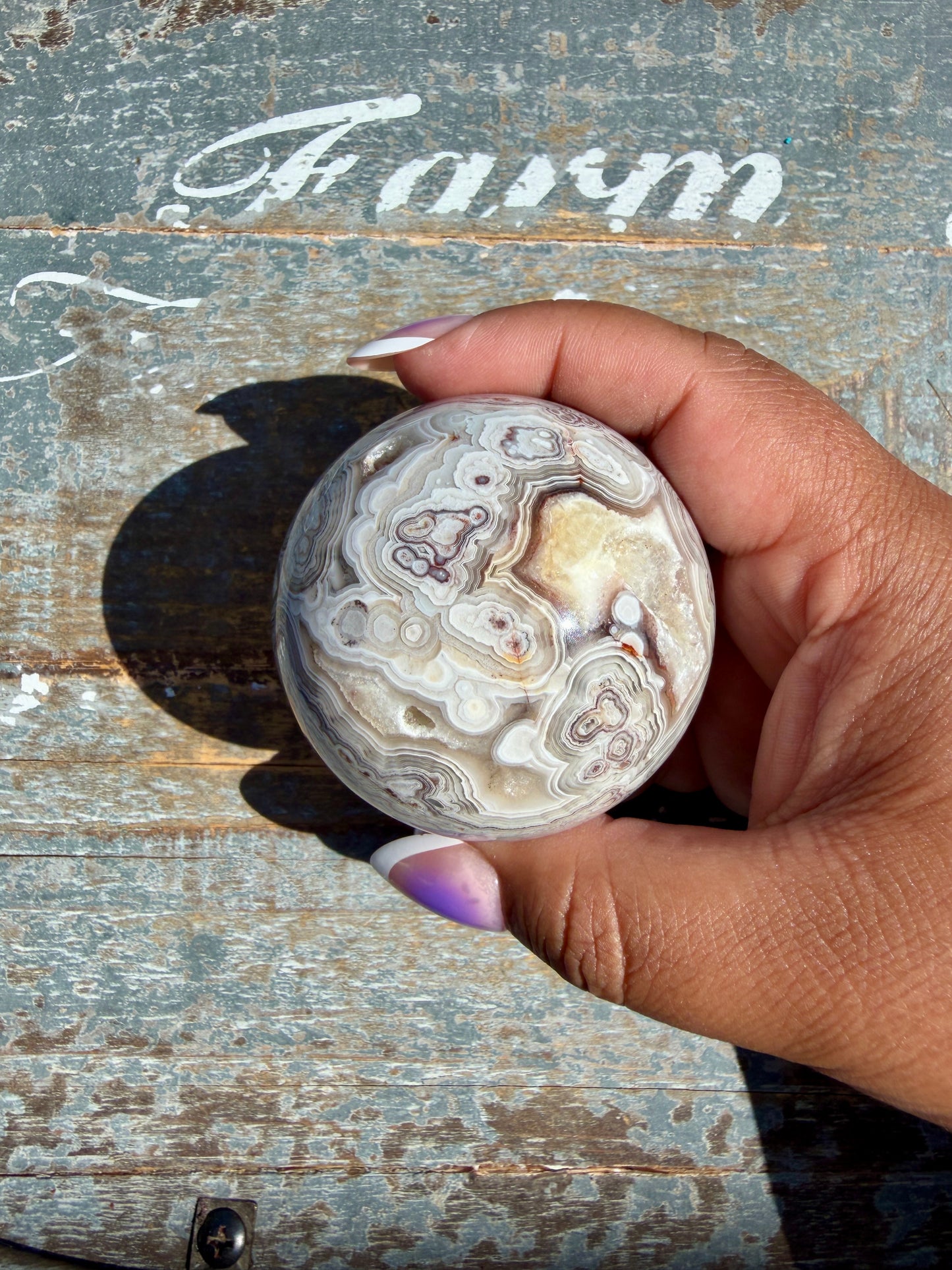 Gorgeous Crazy Lace Agate Sphere | Mexico | Opt Q