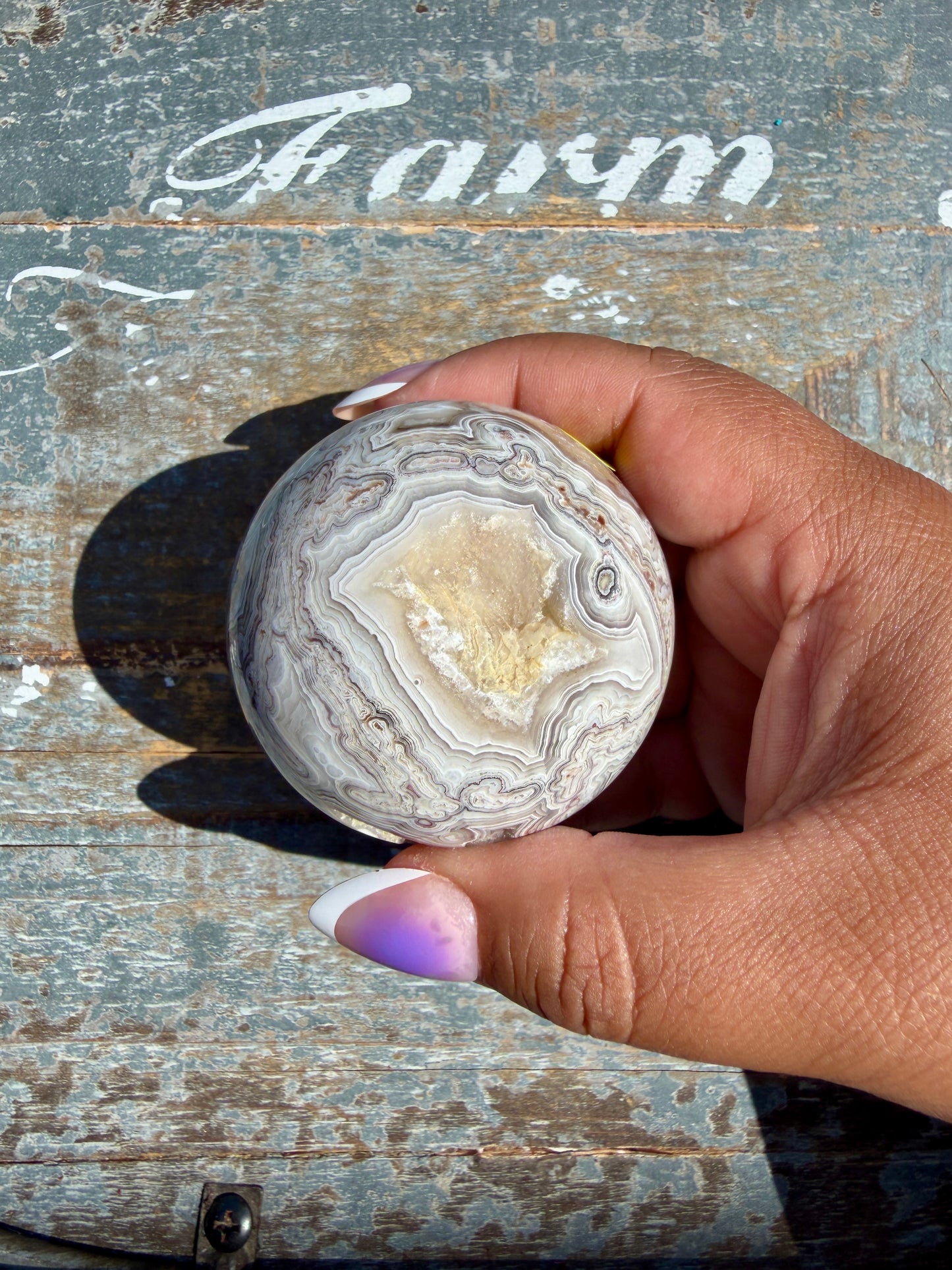 Gorgeous Crazy Lace Agate Sphere | Mexico | Opt Q