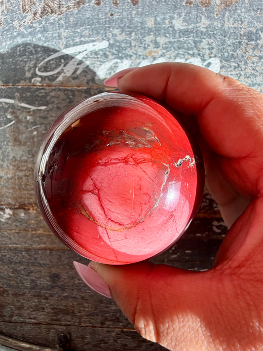 Gorgeous Mookaite Sphere from Australia | Opt E