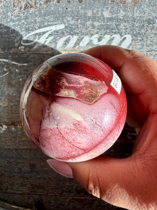 Gorgeous Mookaite Sphere from Australia | Opt E