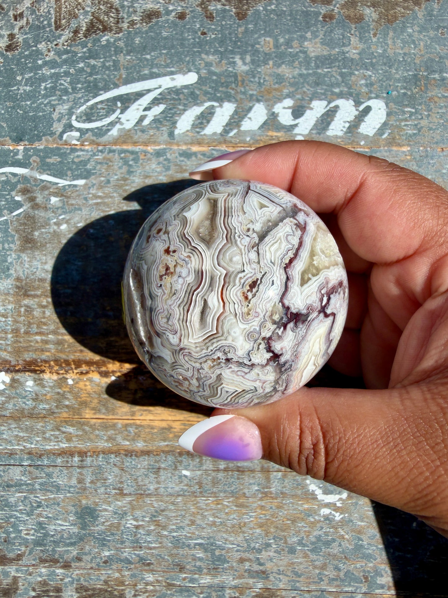 Gorgeous Crazy Lace Agate Sphere | Mexico | Opt R