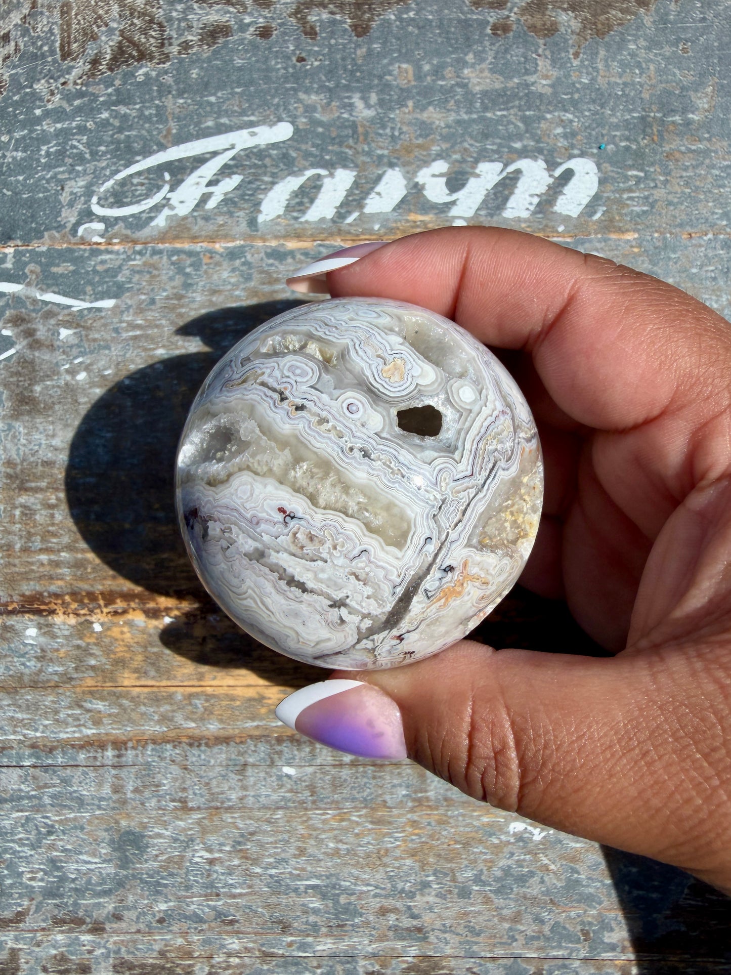 Gorgeous Crazy Lace Agate Sphere | Mexico | Opt R