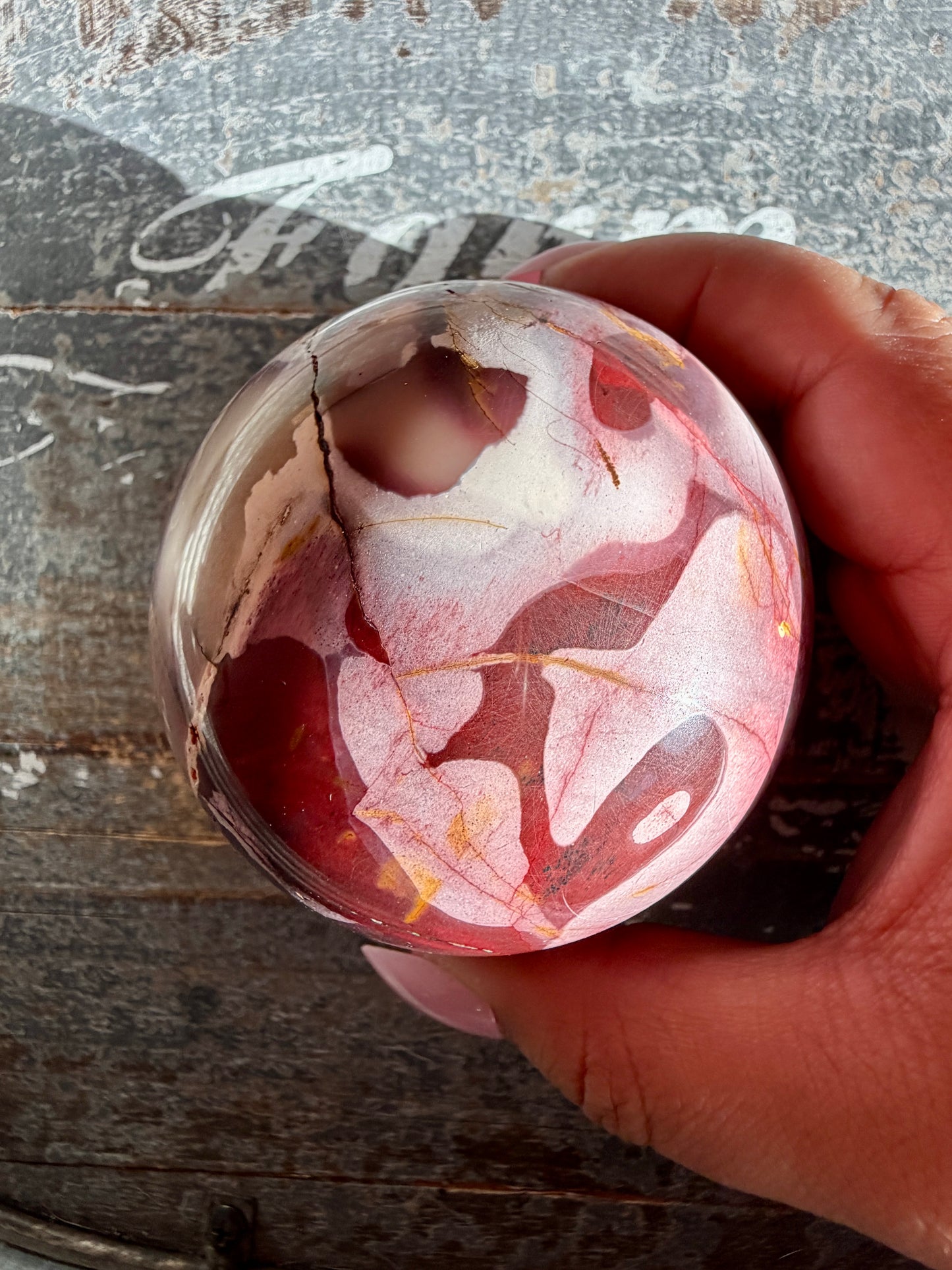 Gorgeous Mookaite Sphere from Australia | Opt J