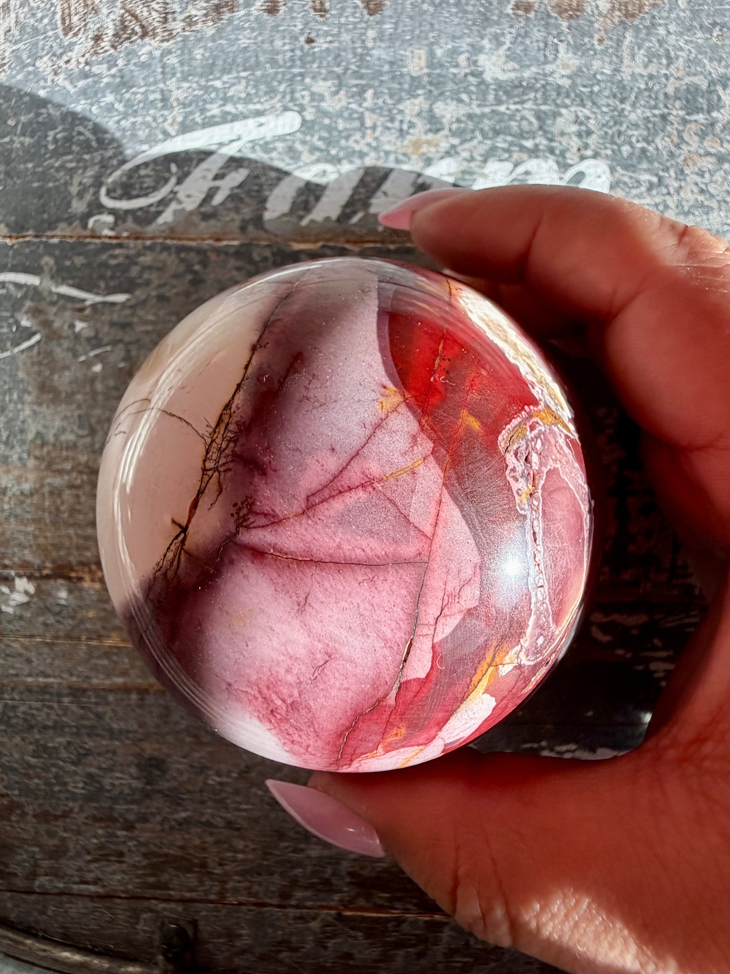 Gorgeous Mookaite Sphere from Australia | Opt J