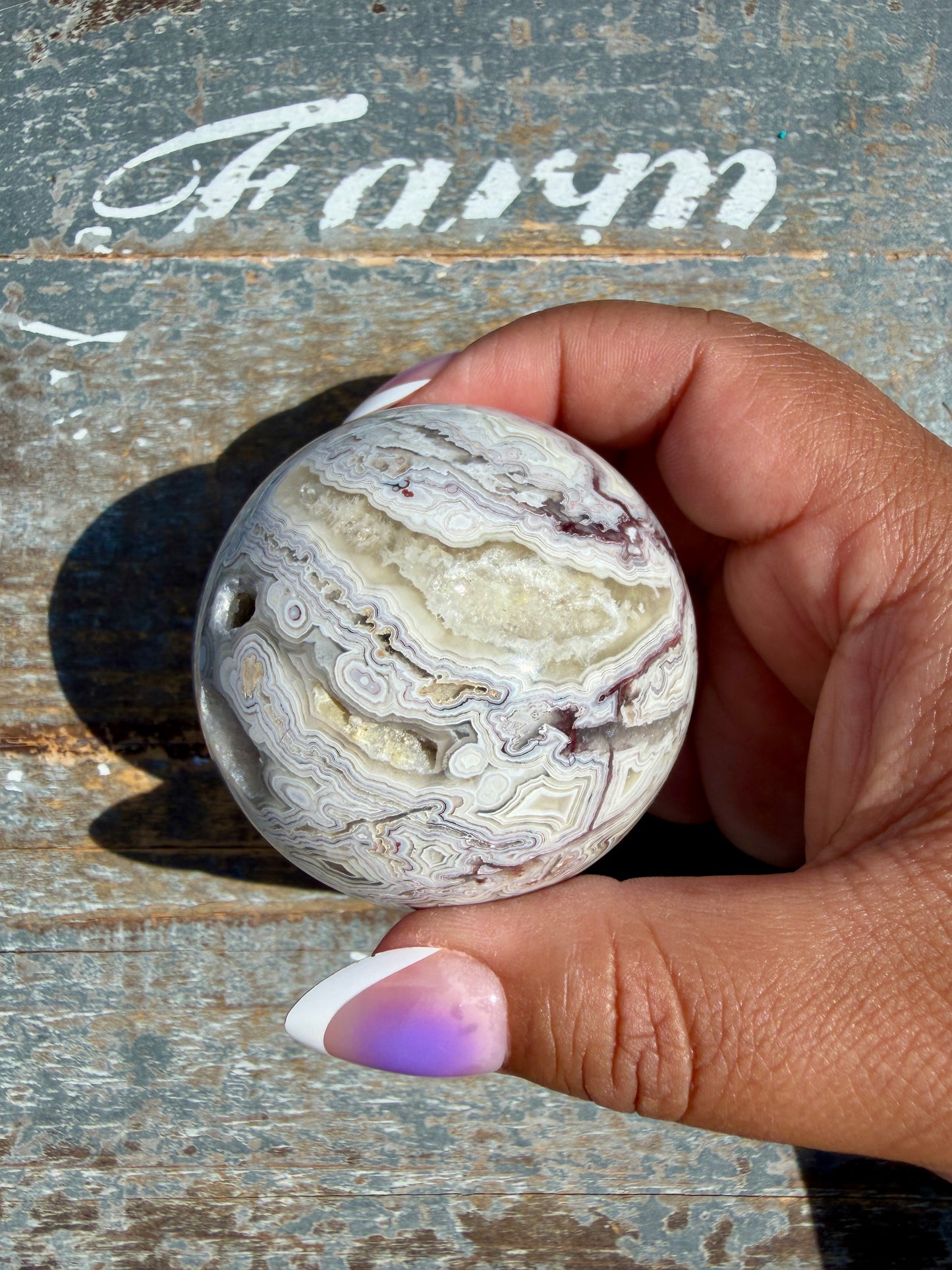 Gorgeous Crazy Lace Agate Sphere | Mexico | Opt R