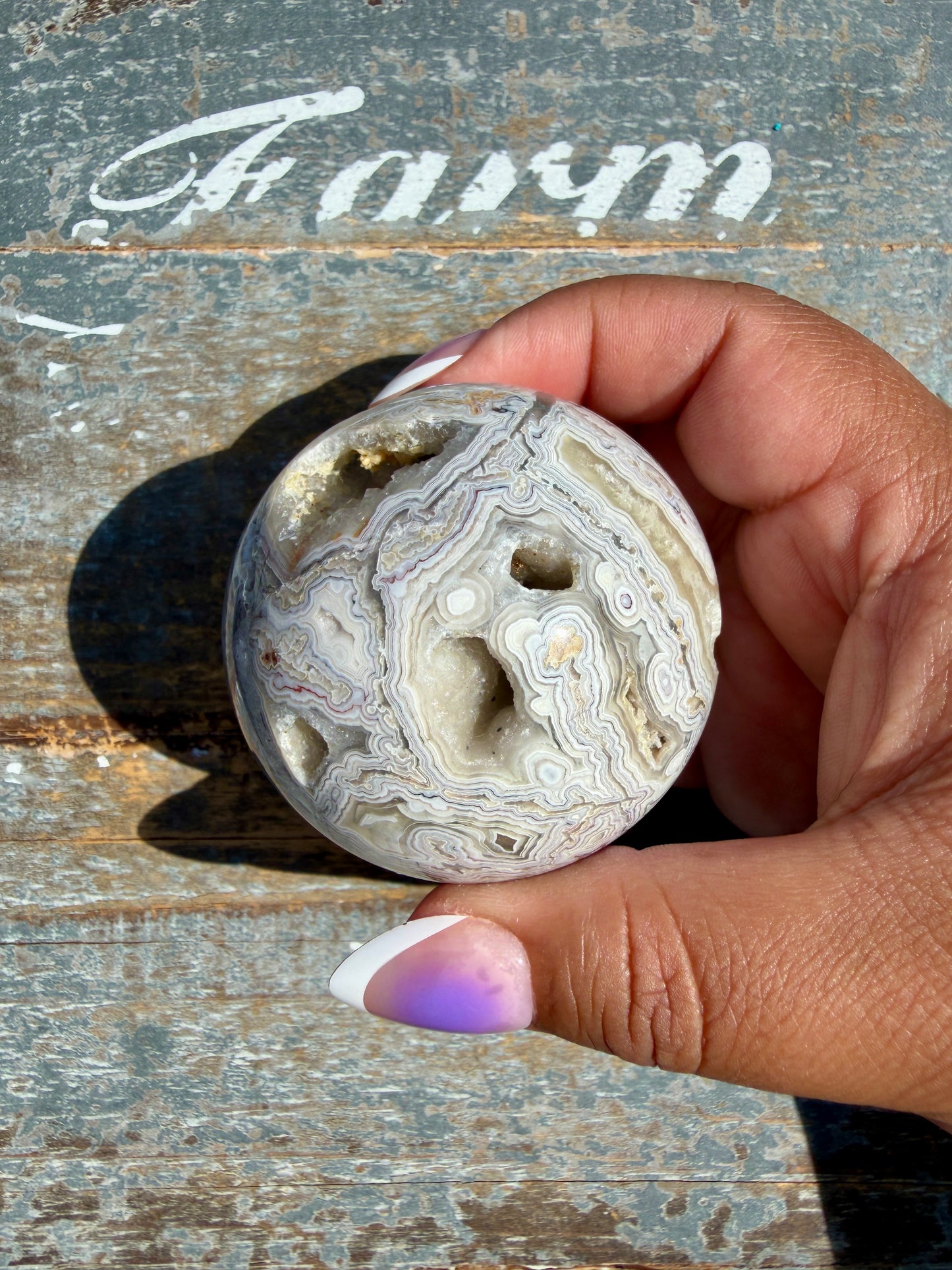 Gorgeous Crazy Lace Agate Sphere | Mexico | Opt R