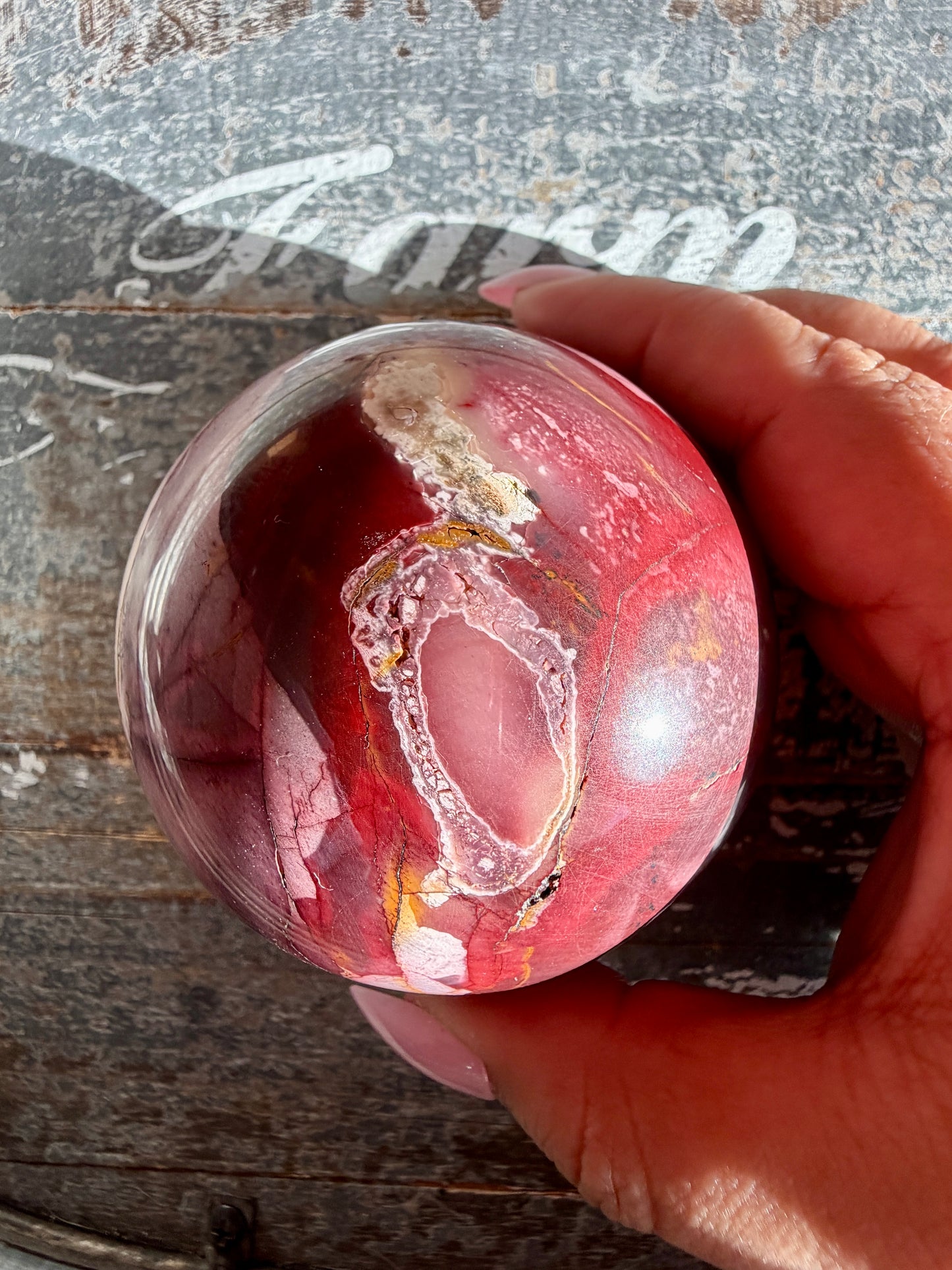 Gorgeous Mookaite Sphere from Australia | Opt J