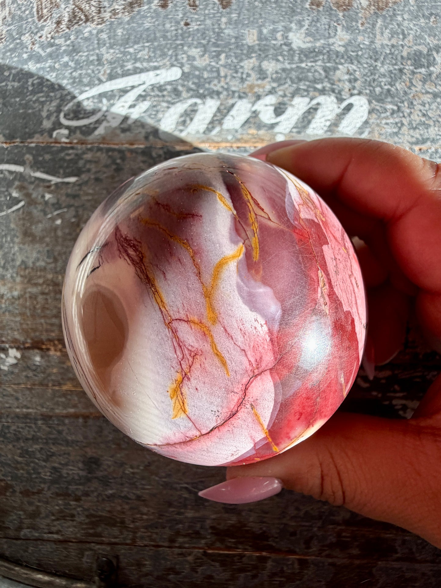 Gorgeous Mookaite Sphere from Australia | Opt J