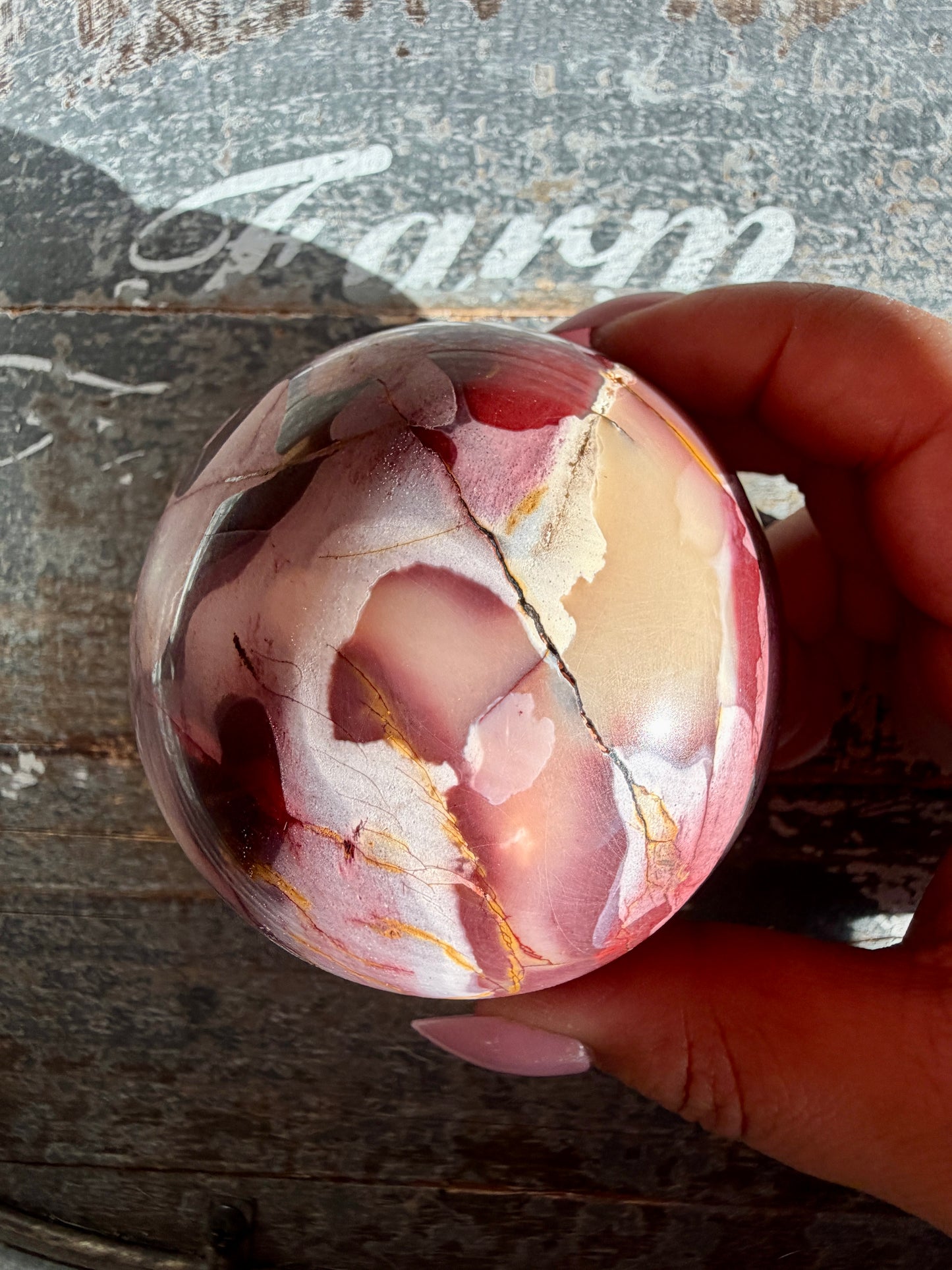 Gorgeous Mookaite Sphere from Australia | Opt J