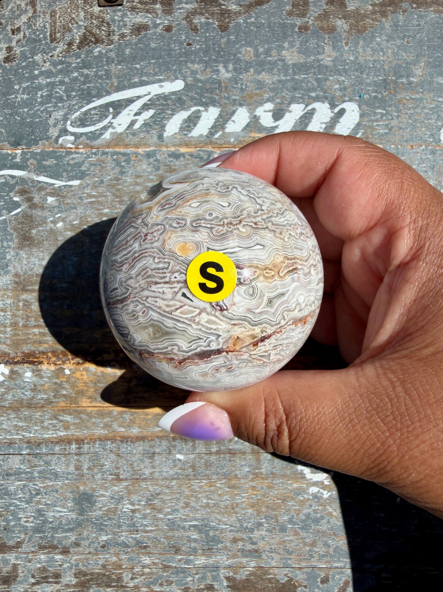 Gorgeous Crazy Lace Agate Sphere | Mexico | Opt S