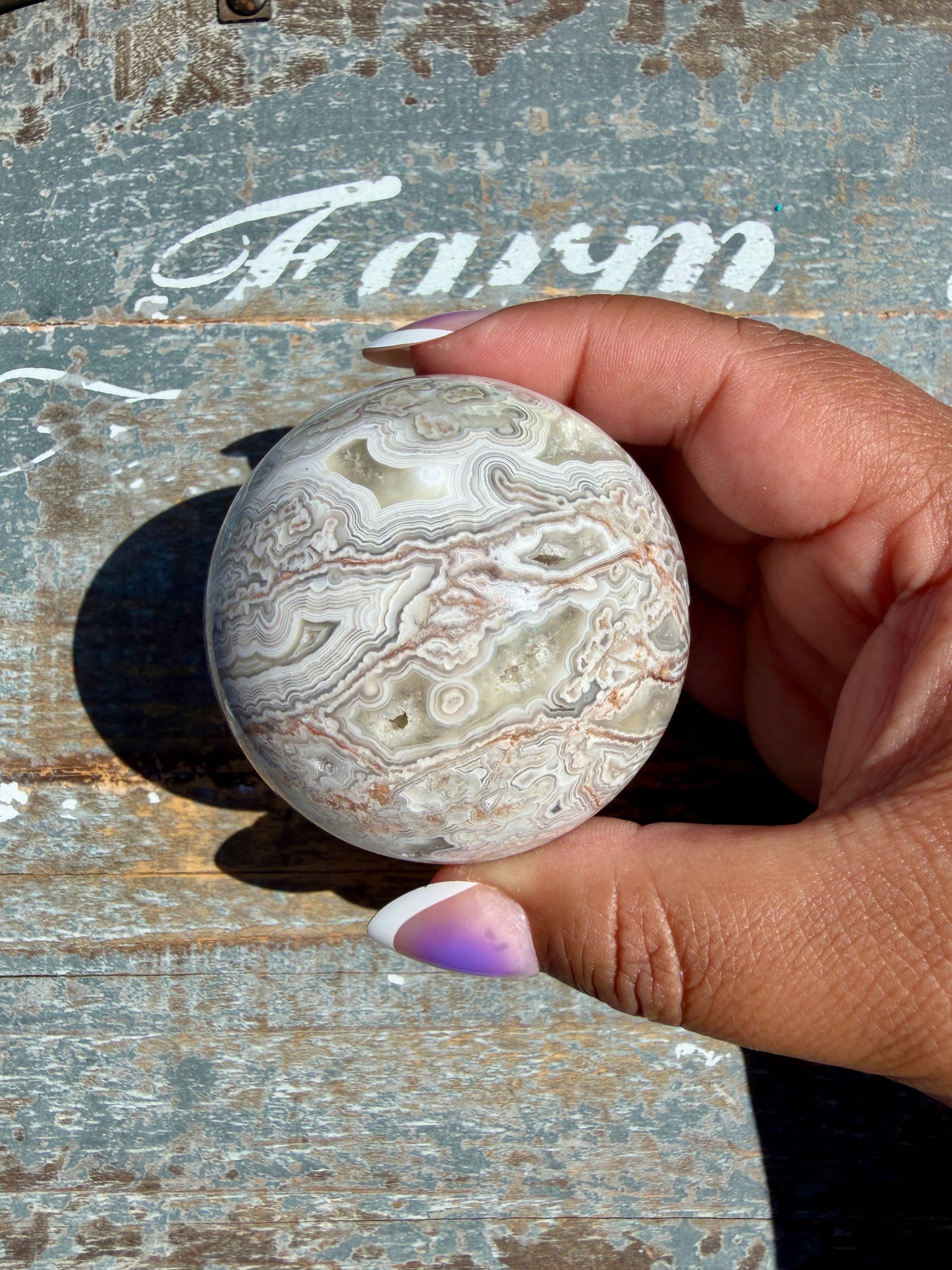 Gorgeous Crazy Lace Agate Sphere | Mexico | Opt S