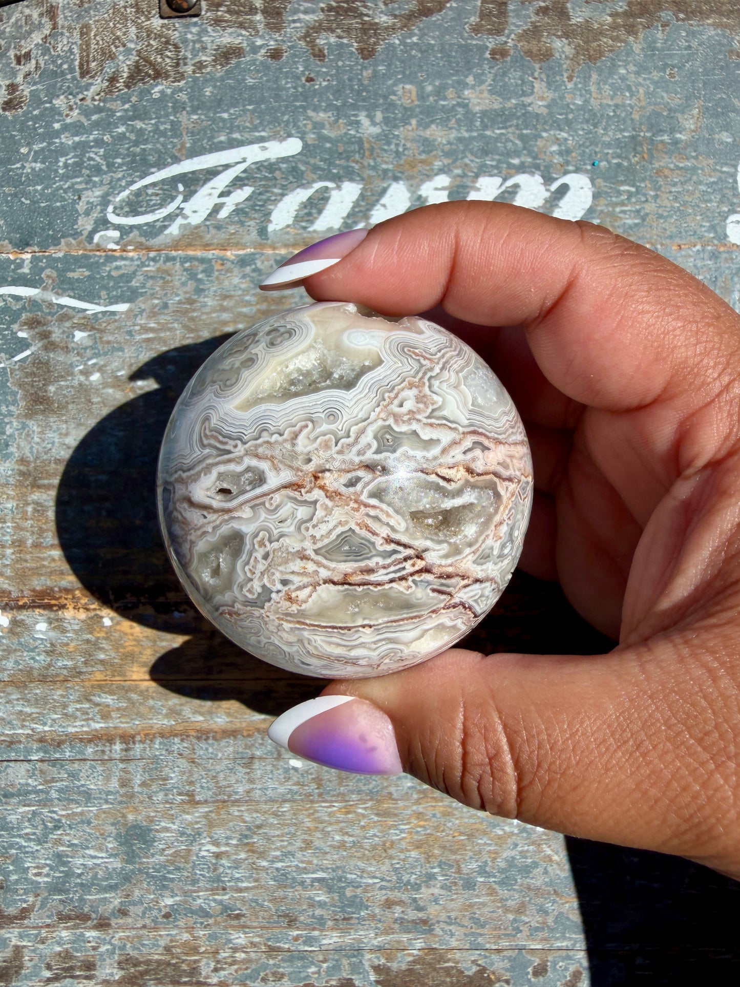 Gorgeous Crazy Lace Agate Sphere | Mexico | Opt S