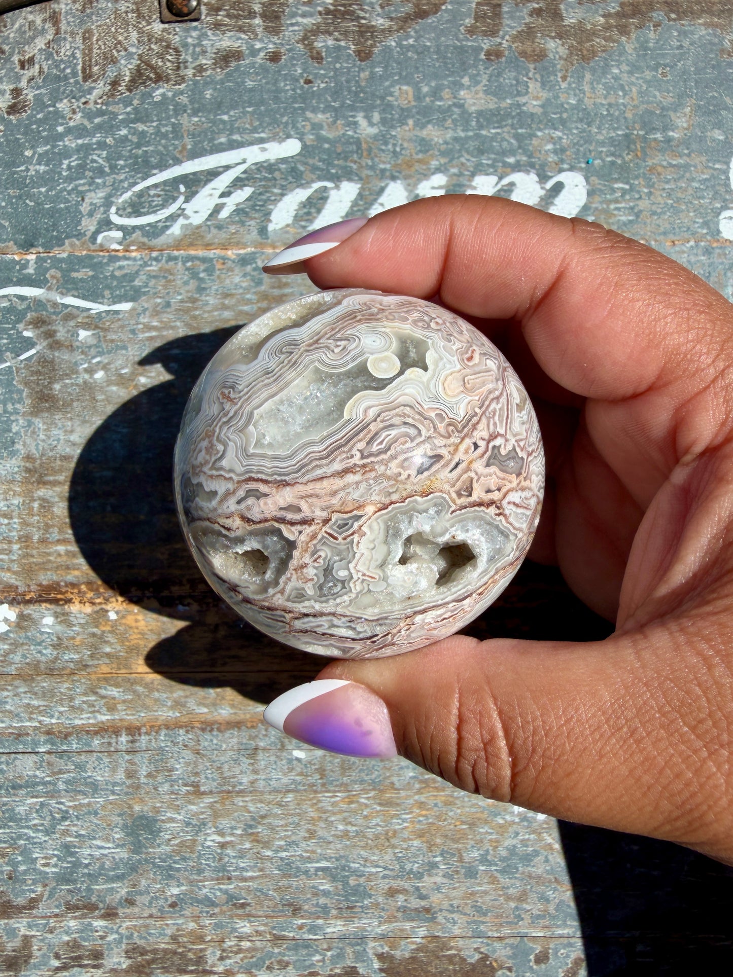 Gorgeous Crazy Lace Agate Sphere | Mexico | Opt S