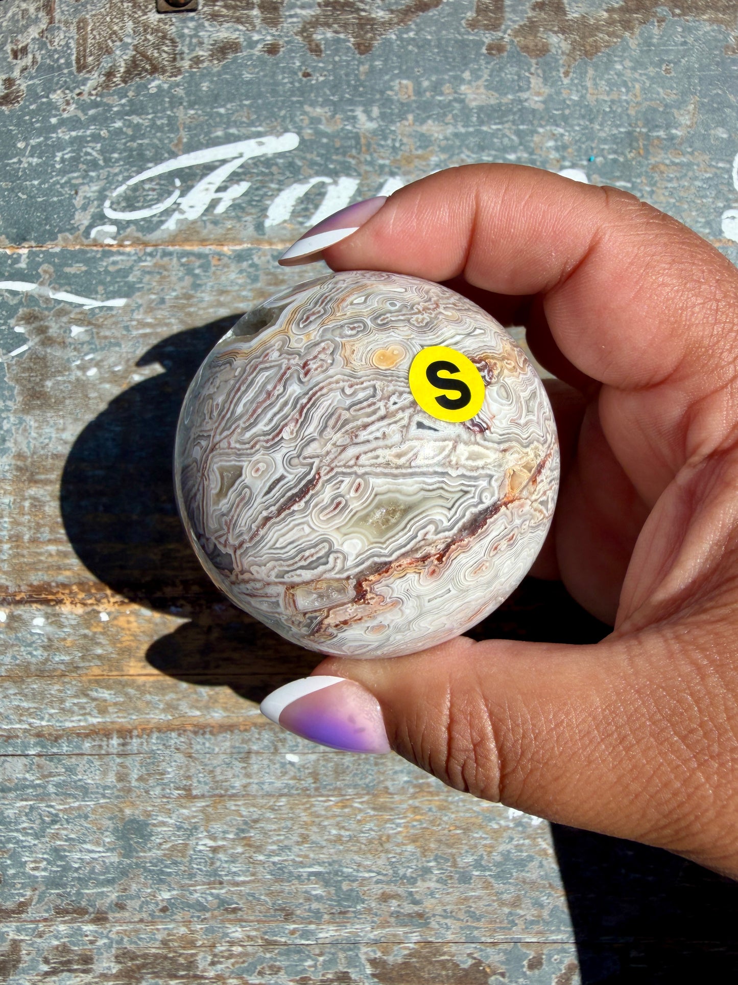 Gorgeous Crazy Lace Agate Sphere | Mexico | Opt S