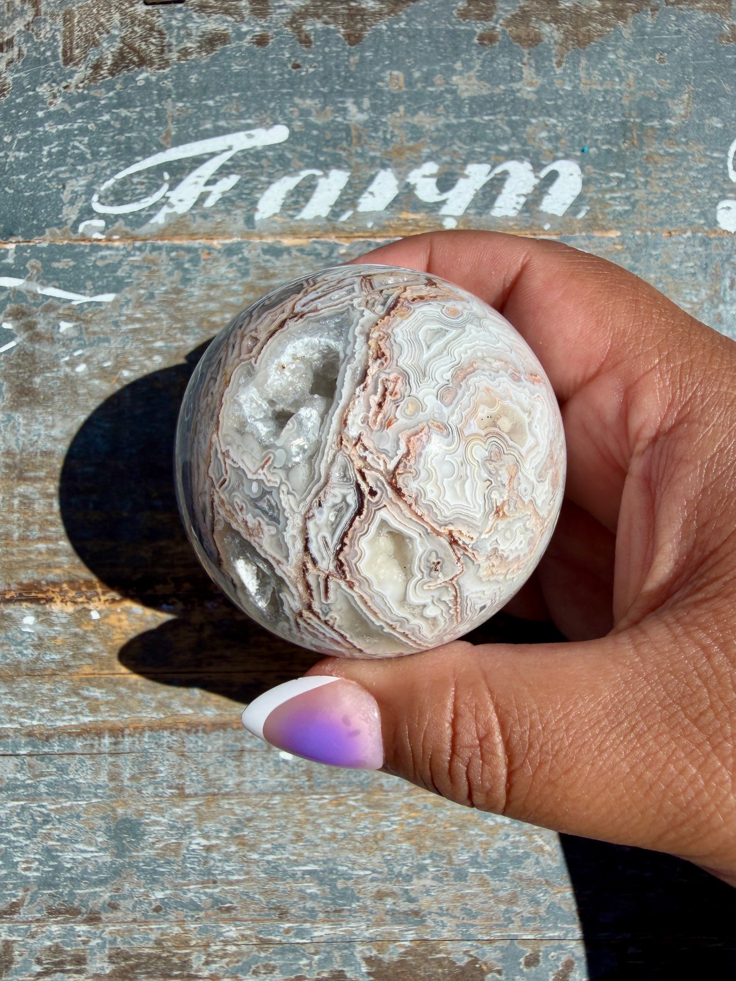 Gorgeous Crazy Lace Agate Sphere | Mexico | Opt S