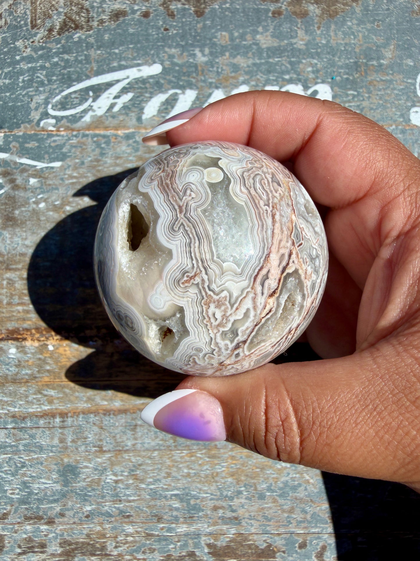 Gorgeous Crazy Lace Agate Sphere | Mexico | Opt S