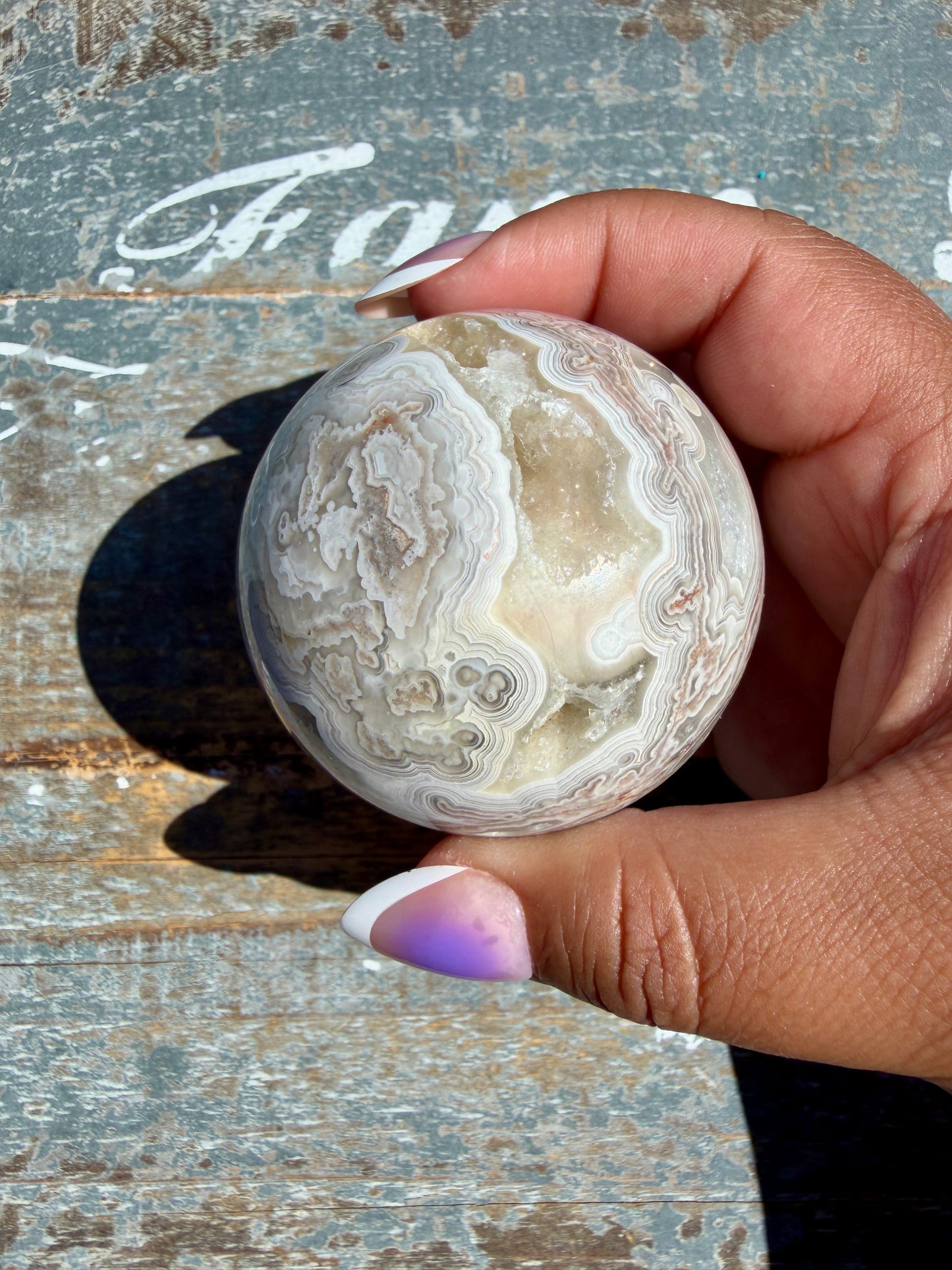 Gorgeous Crazy Lace Agate Sphere | Mexico | Opt S