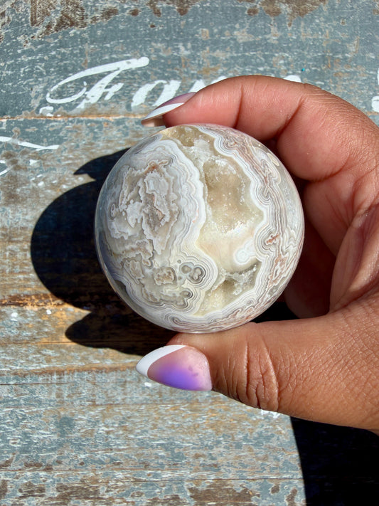 Gorgeous Crazy Lace Agate Sphere | Mexico | Opt S