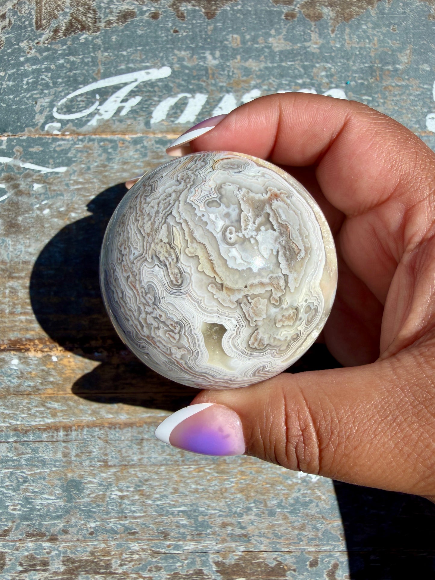 Gorgeous Crazy Lace Agate Sphere | Mexico | Opt S