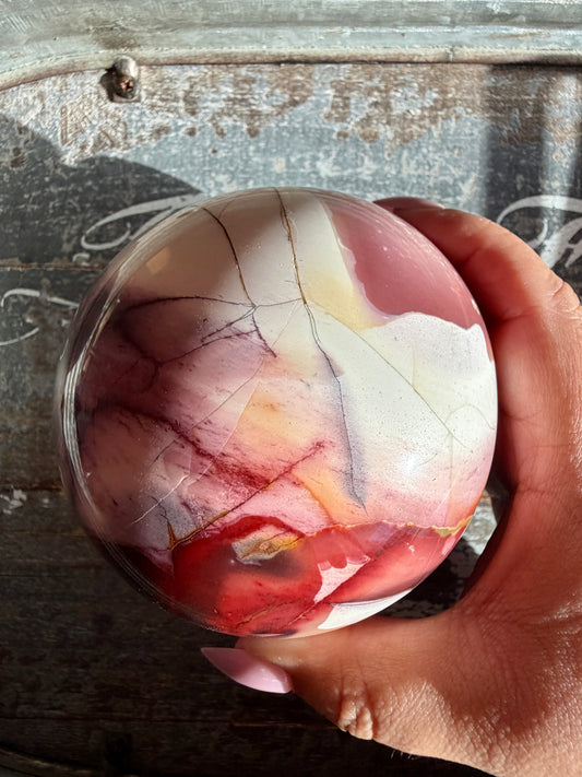 Gorgeous Mookaite Sphere from Australia | Opt B