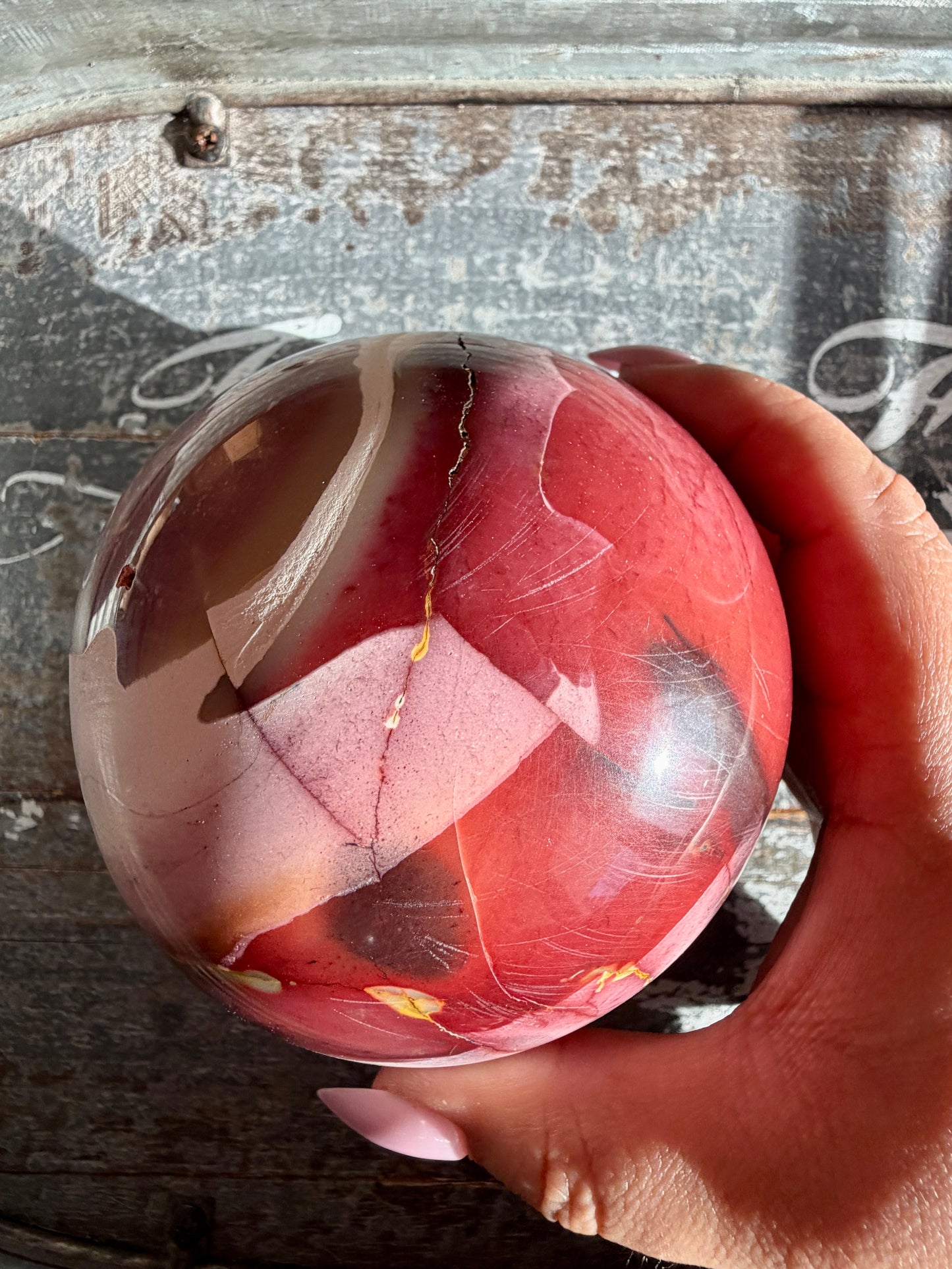 Gorgeous Mookaite Sphere from Australia | Opt B