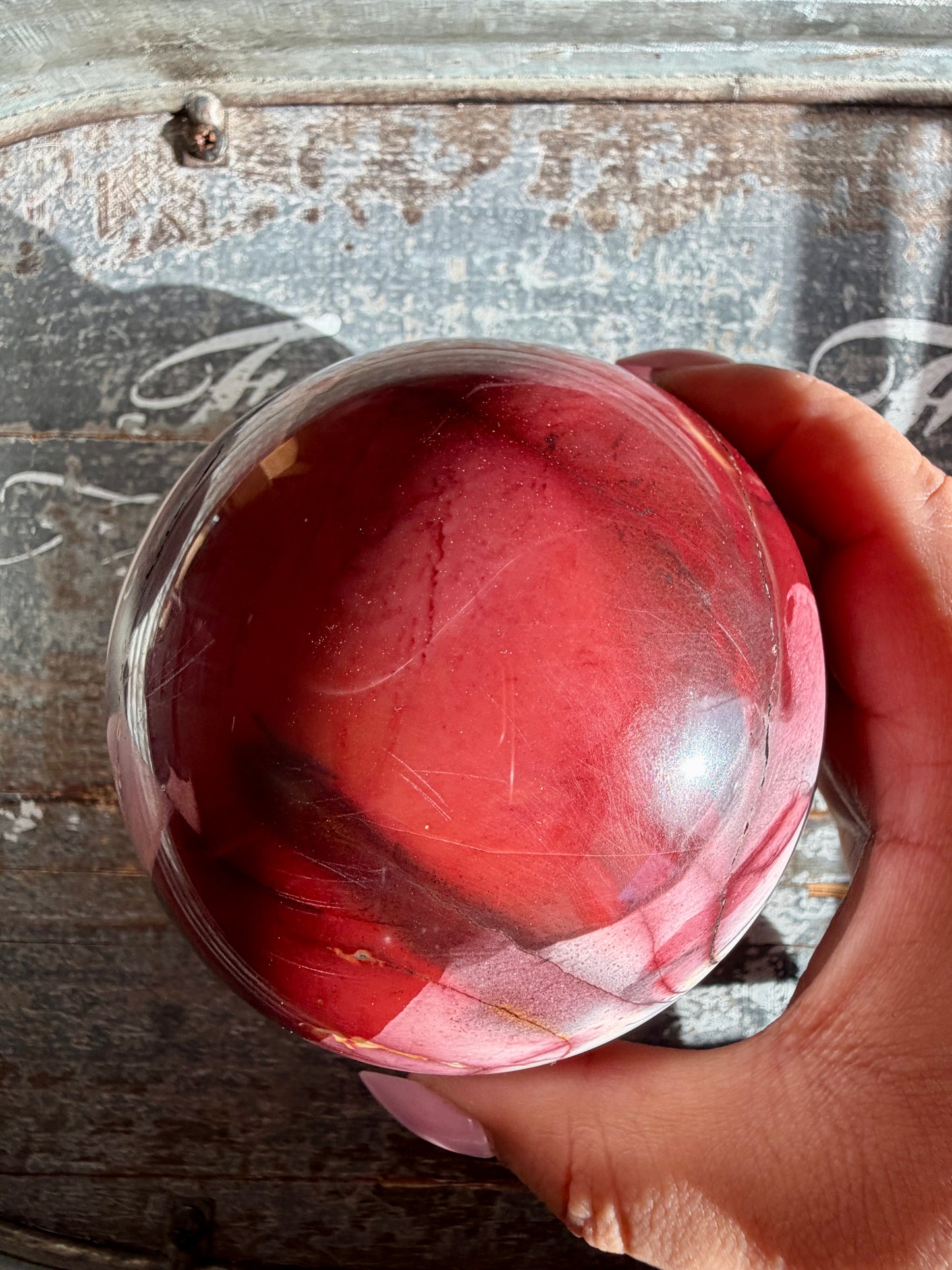 Gorgeous Mookaite Sphere from Australia | Opt B