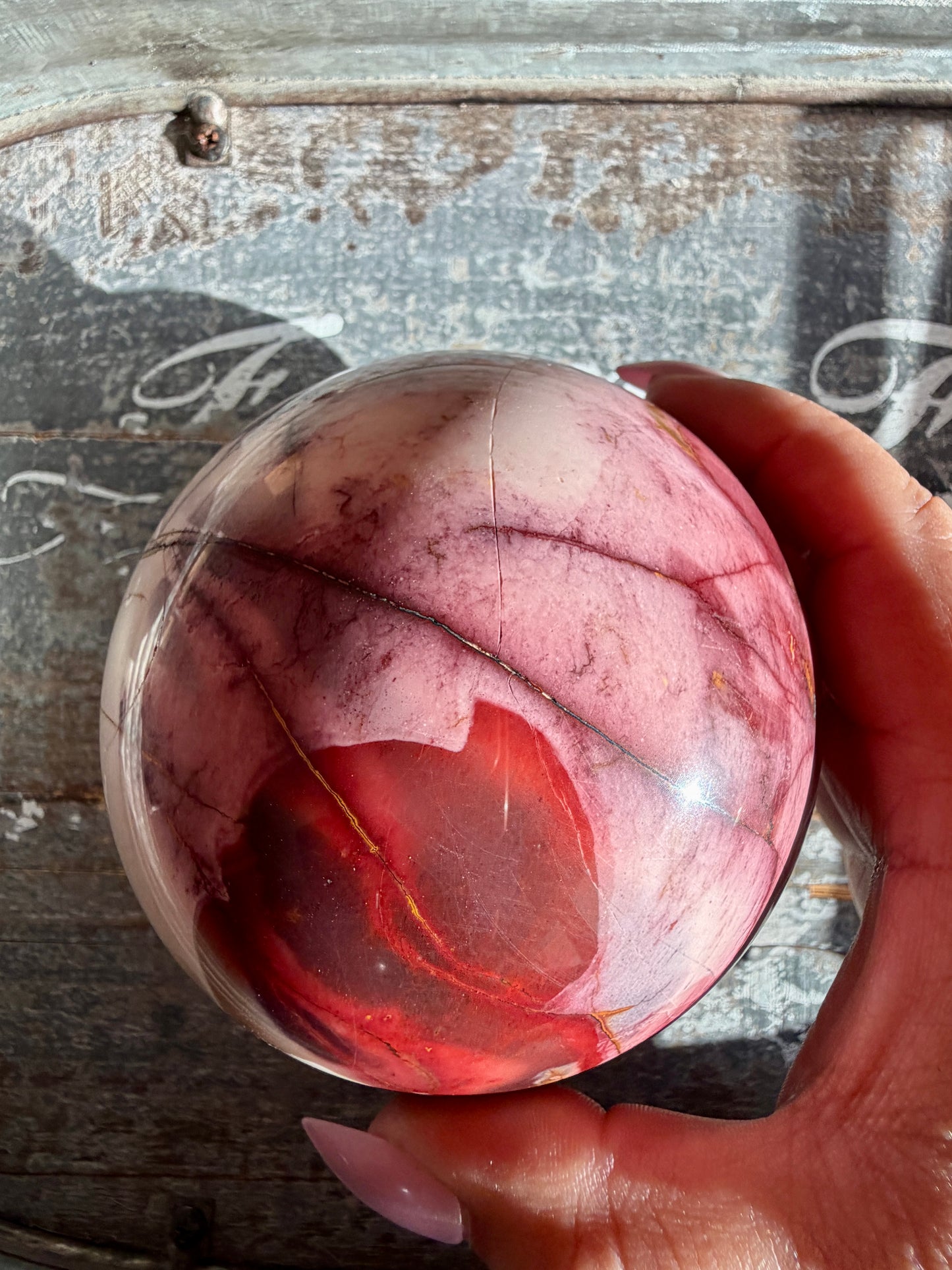 Gorgeous Mookaite Sphere from Australia | Opt B