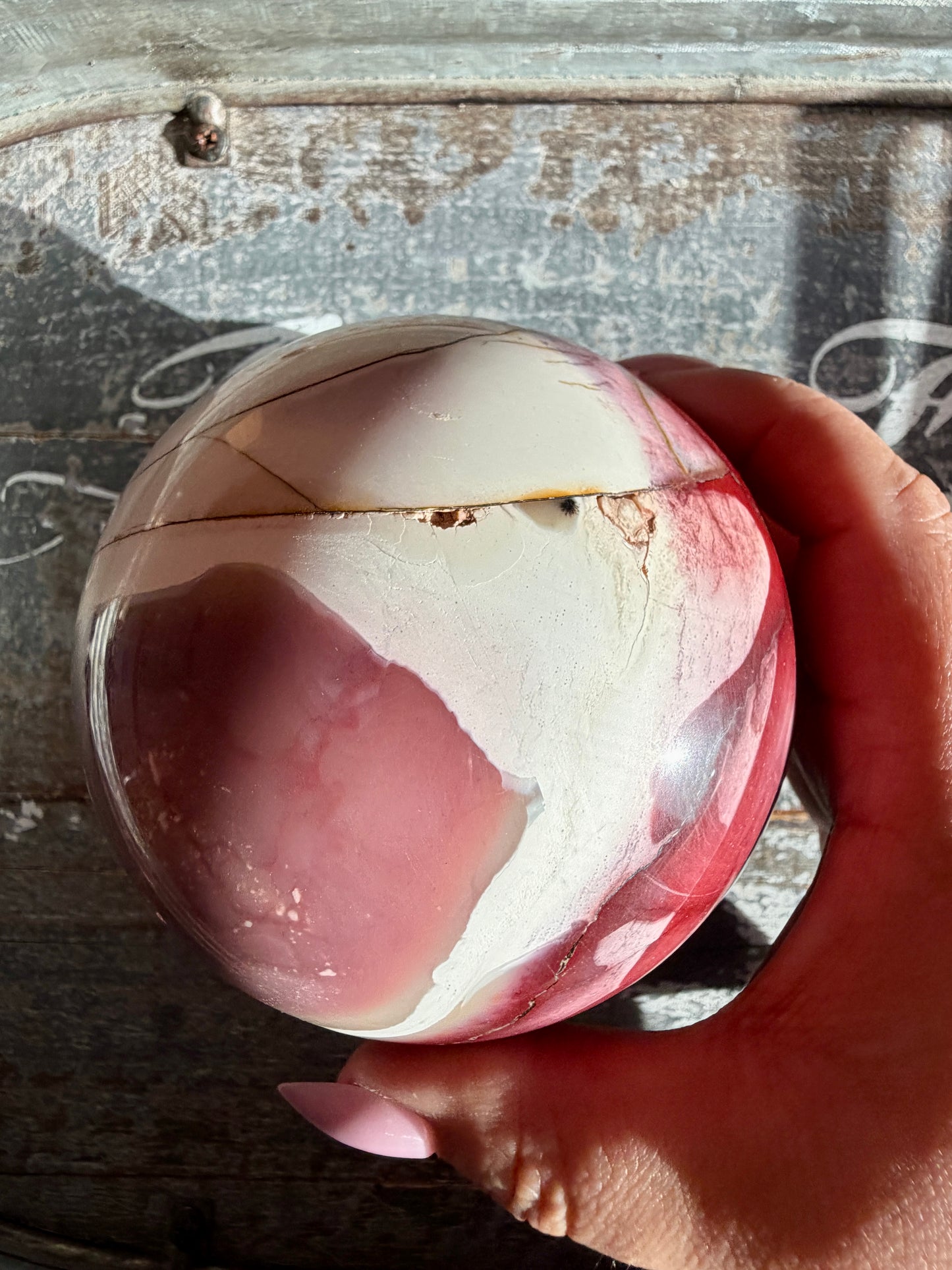 Gorgeous Mookaite Sphere from Australia | Opt B