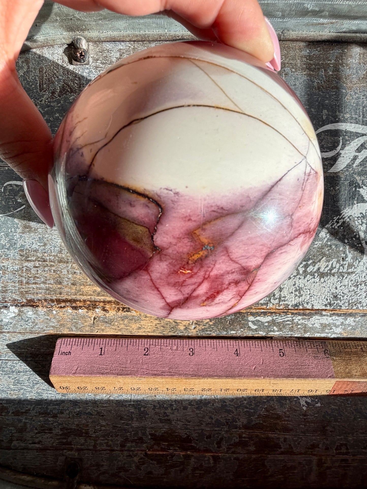 Gorgeous Mookaite Sphere from Australia | Opt B