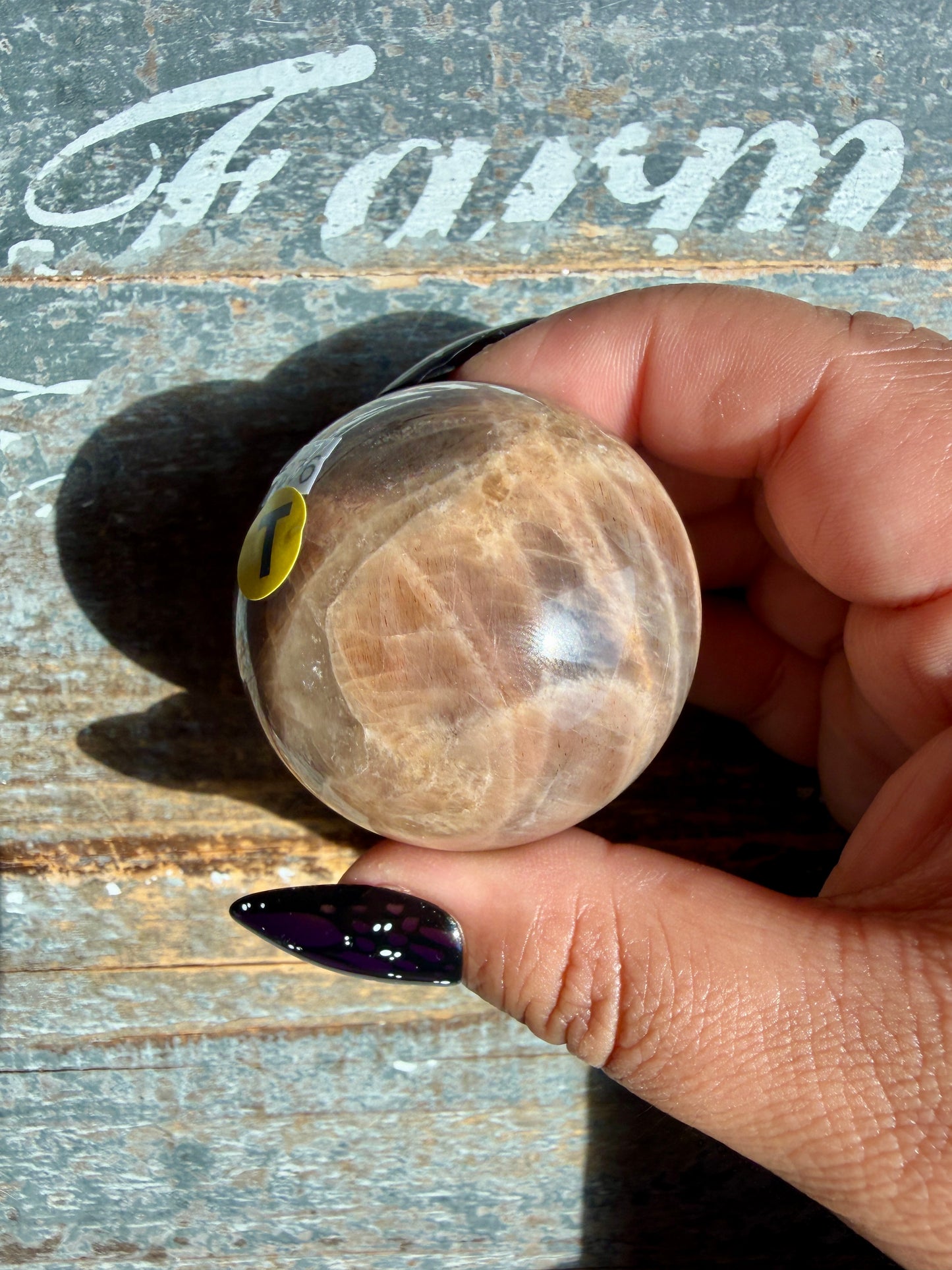 Gorgeous Black Moonstone Sphere from Madagascar | Opt T