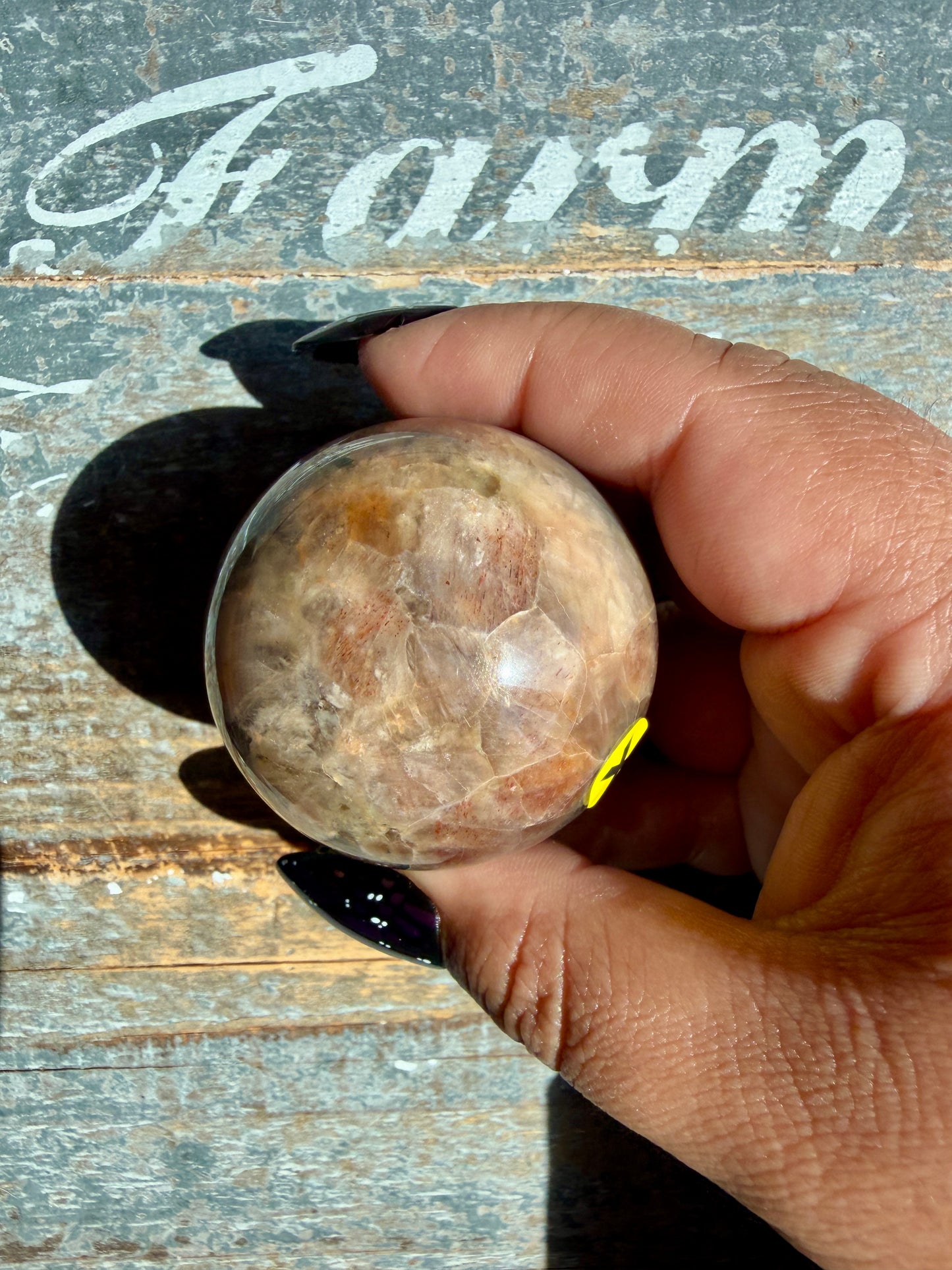 Gorgeous Black Moonstone Sphere from Madagascar | Opt X