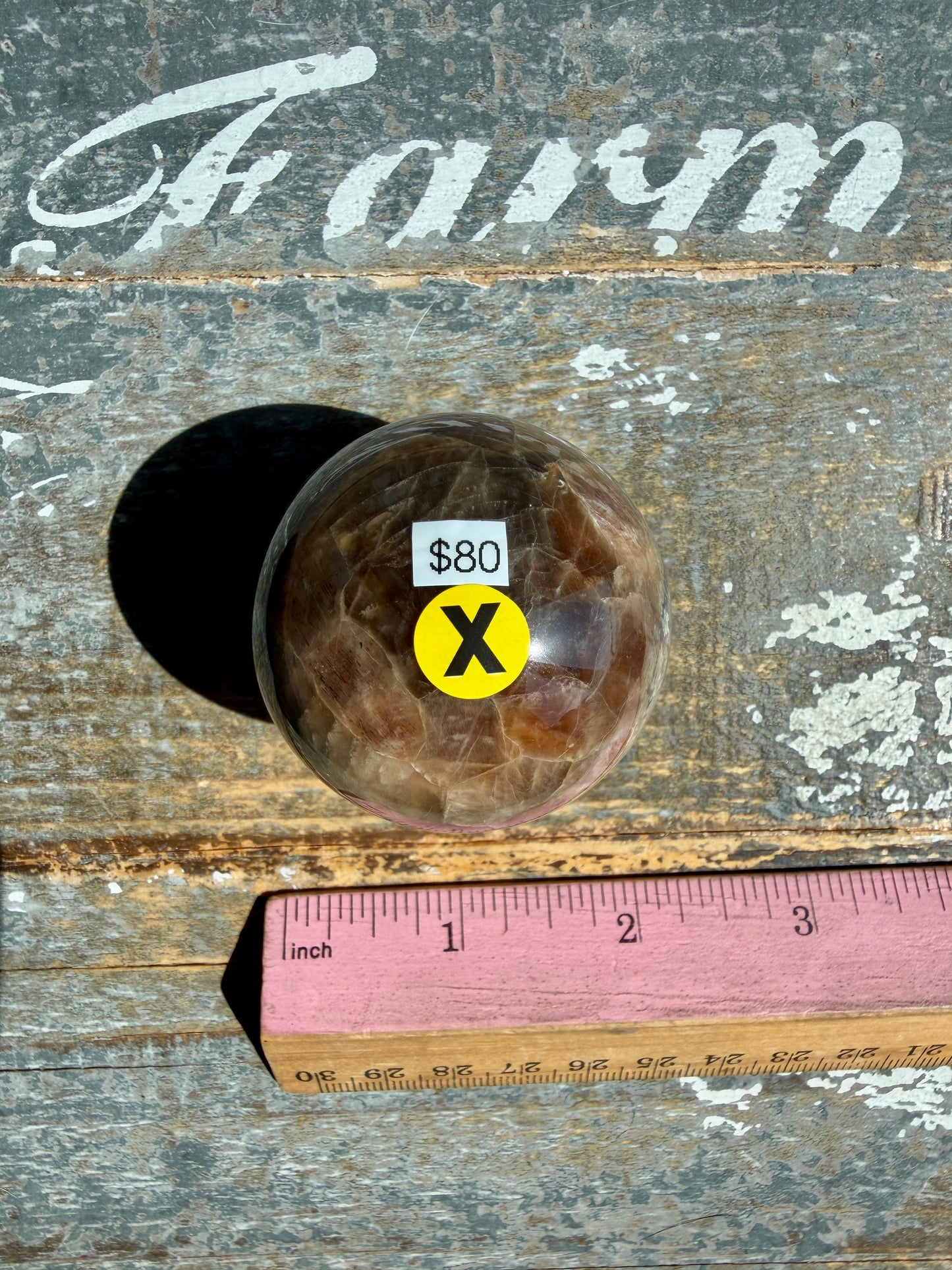 Gorgeous Black Moonstone Sphere from Madagascar | Opt X