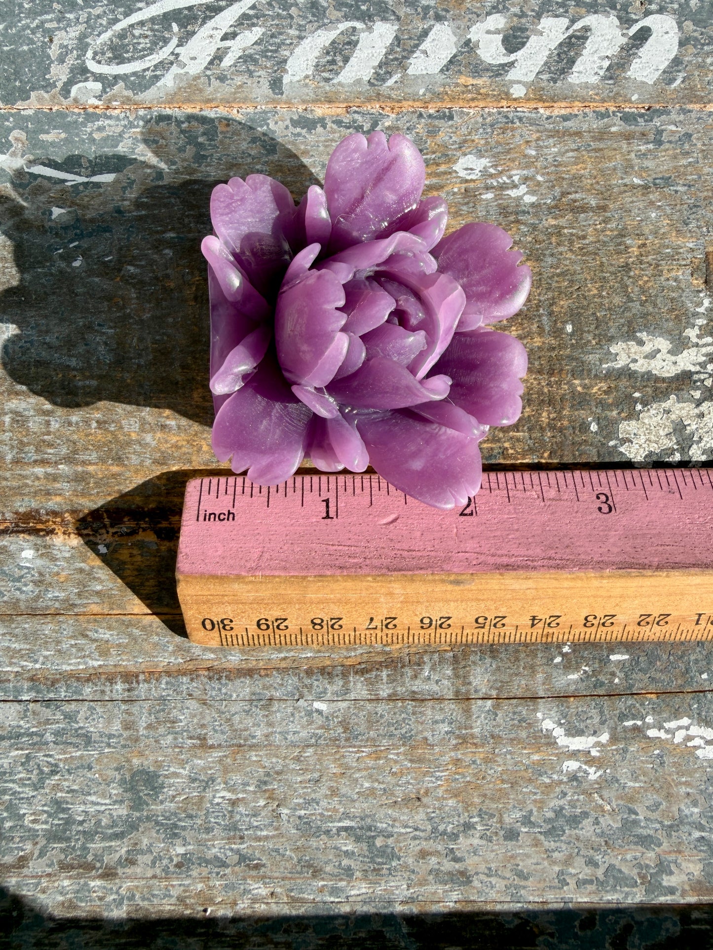 Gorgeous Hand Carved Lepidolite Flower | Opt O (self standing)