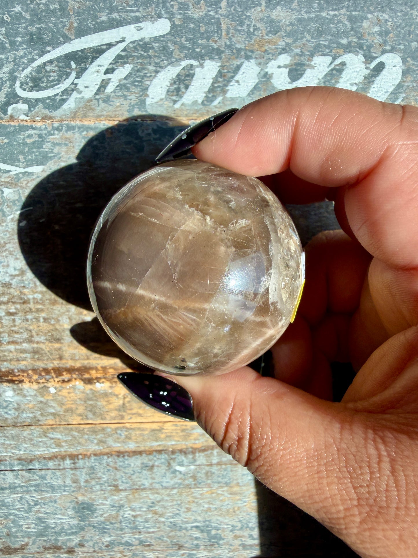Gorgeous Black Moonstone Sphere from Madagascar | Opt J