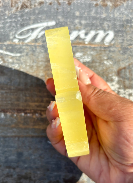 Lemon Calcite Hamsa Hand | Opt A