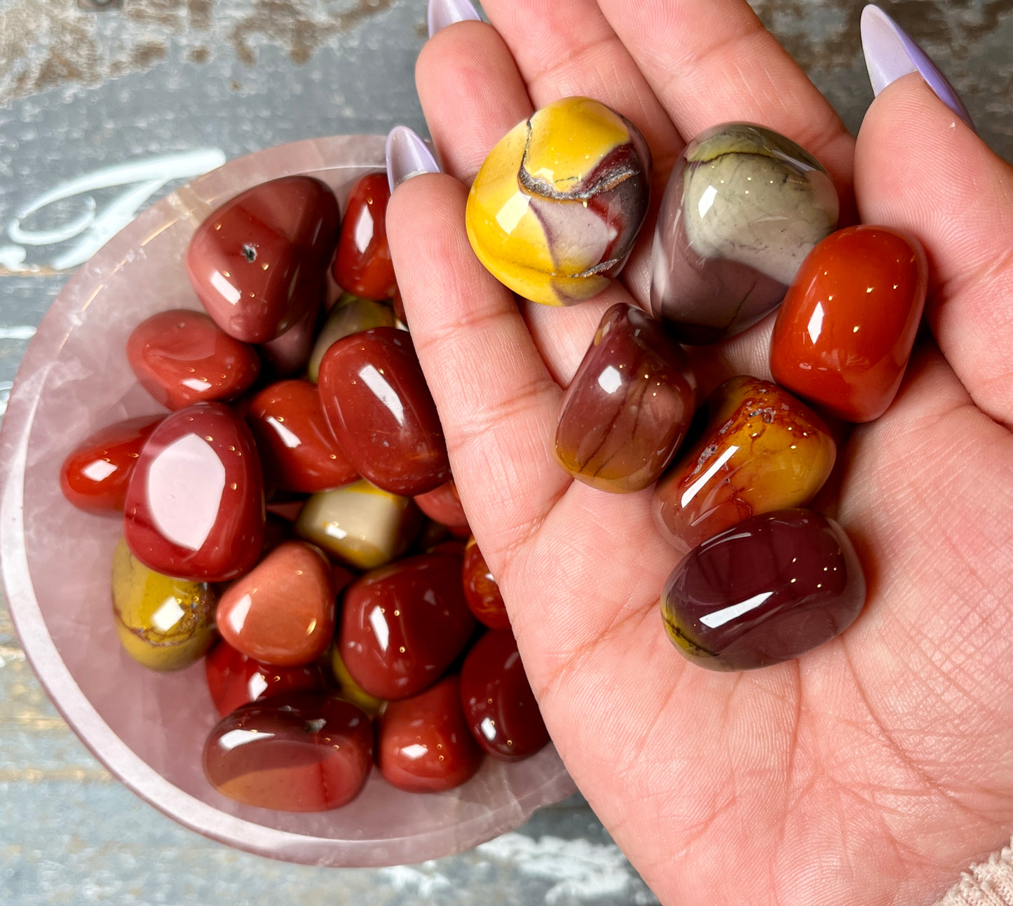 One (1) Gorgeous Mookaite Tumble from Australia