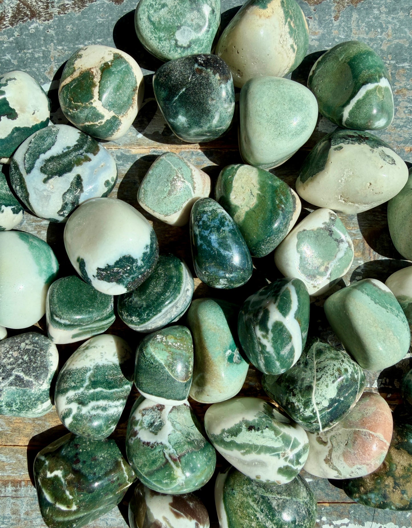One (1) Green Sardonyx Tumble from India | Intuitively Chosen
