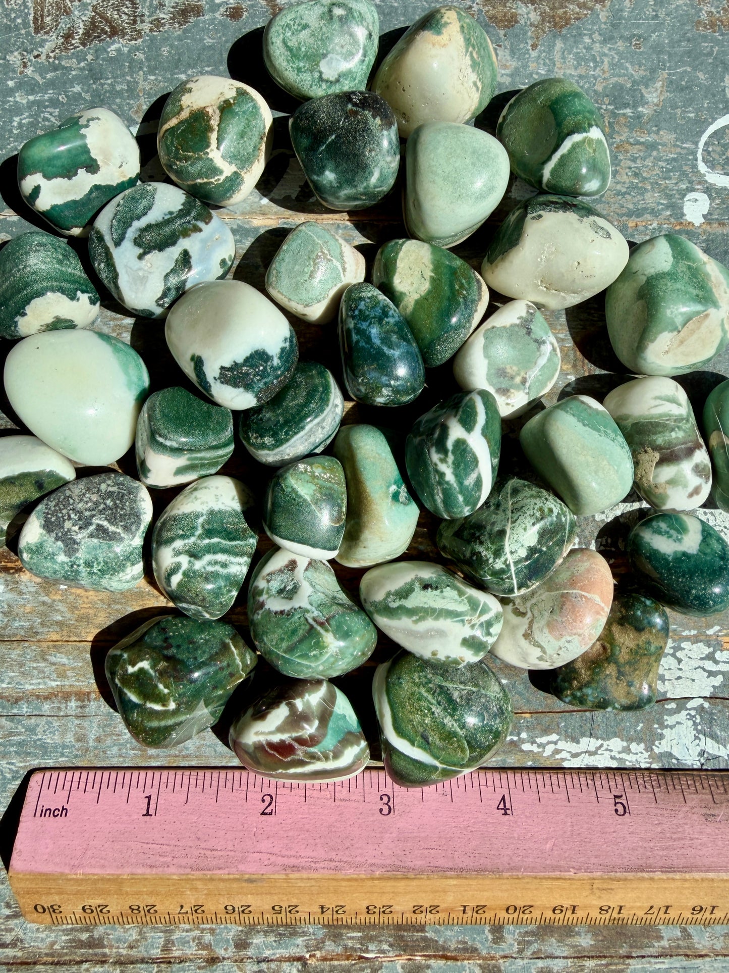 One (1) Green Sardonyx Tumble from India | Intuitively Chosen