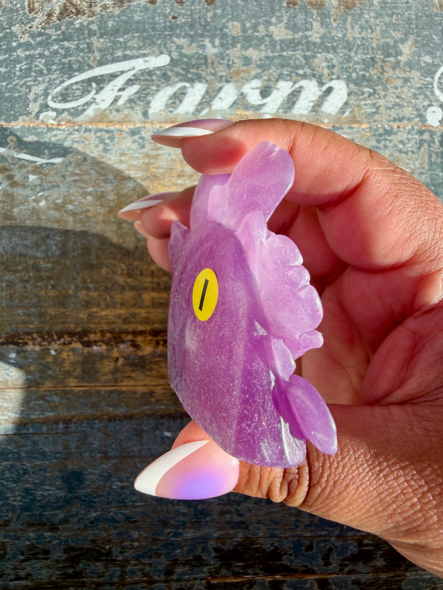 Gorgeous Hand Carved Lepidolite Flower | Opt I (self standing)