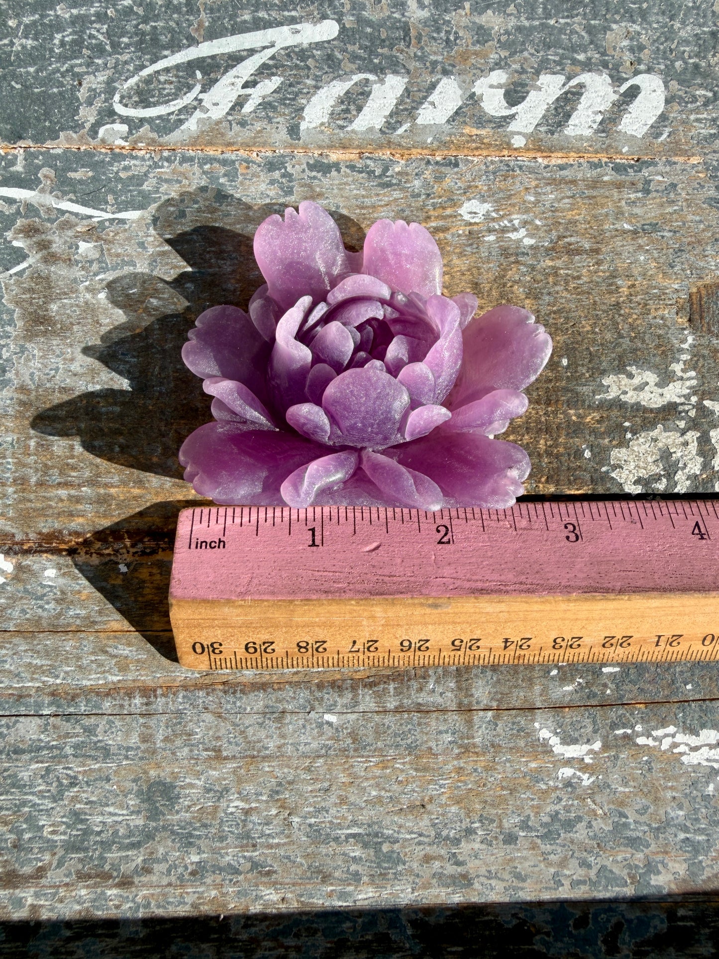 Gorgeous Hand Carved Lepidolite Flower | Opt I (self standing)