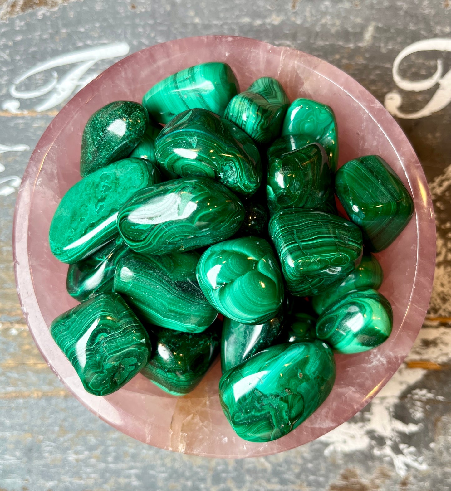 One (1) Gorgeous Malachite Tumble