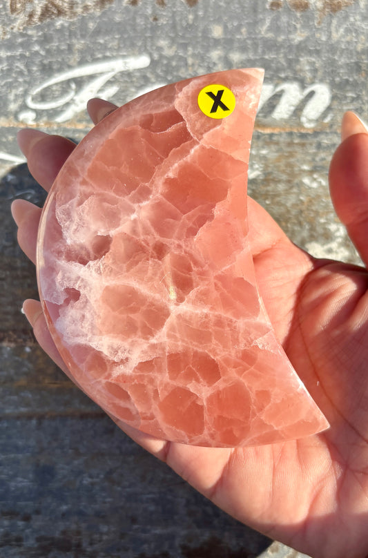 Rose Calcite Moon | Opt X