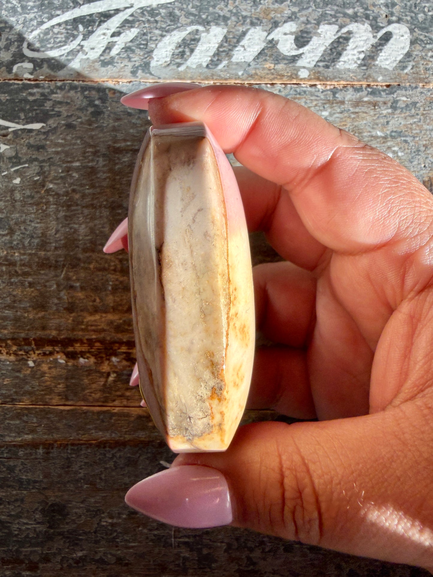 Gorgeous Mookaite Palm Stone from Australia | Opt T