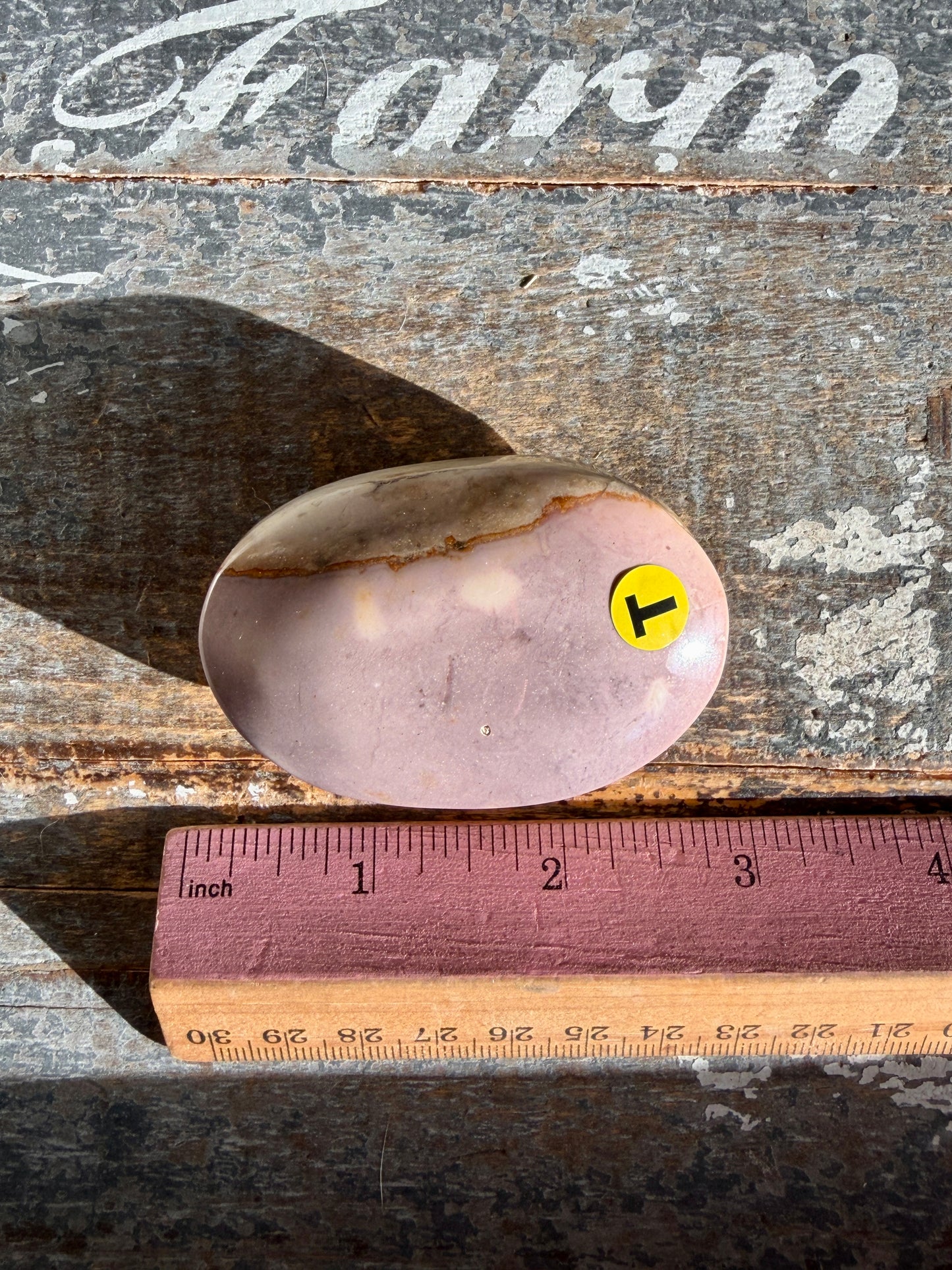 Gorgeous Mookaite Palm Stone from Australia | Opt T