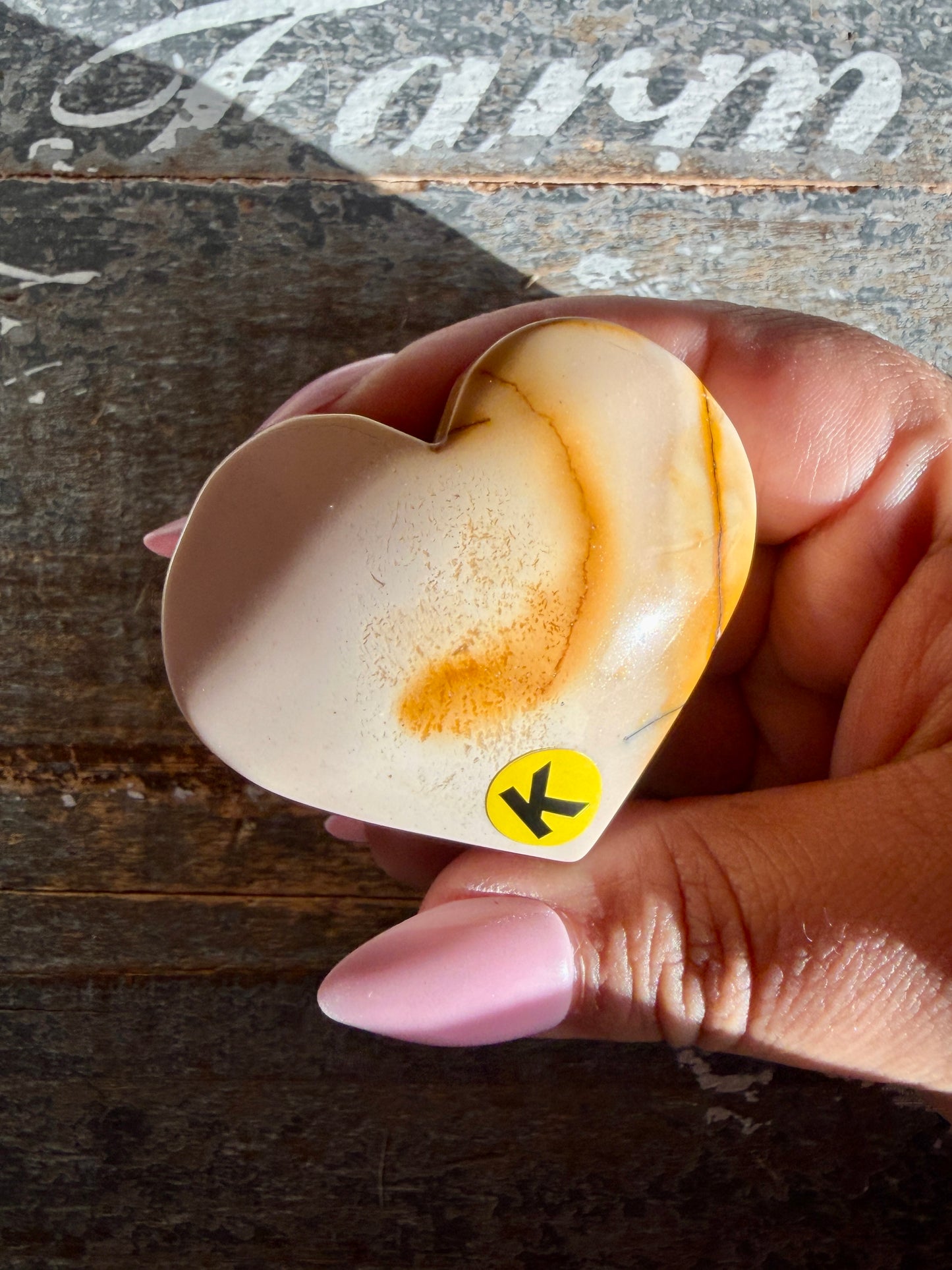 Gorgeous Mookaite Heart from Australia | Opt K