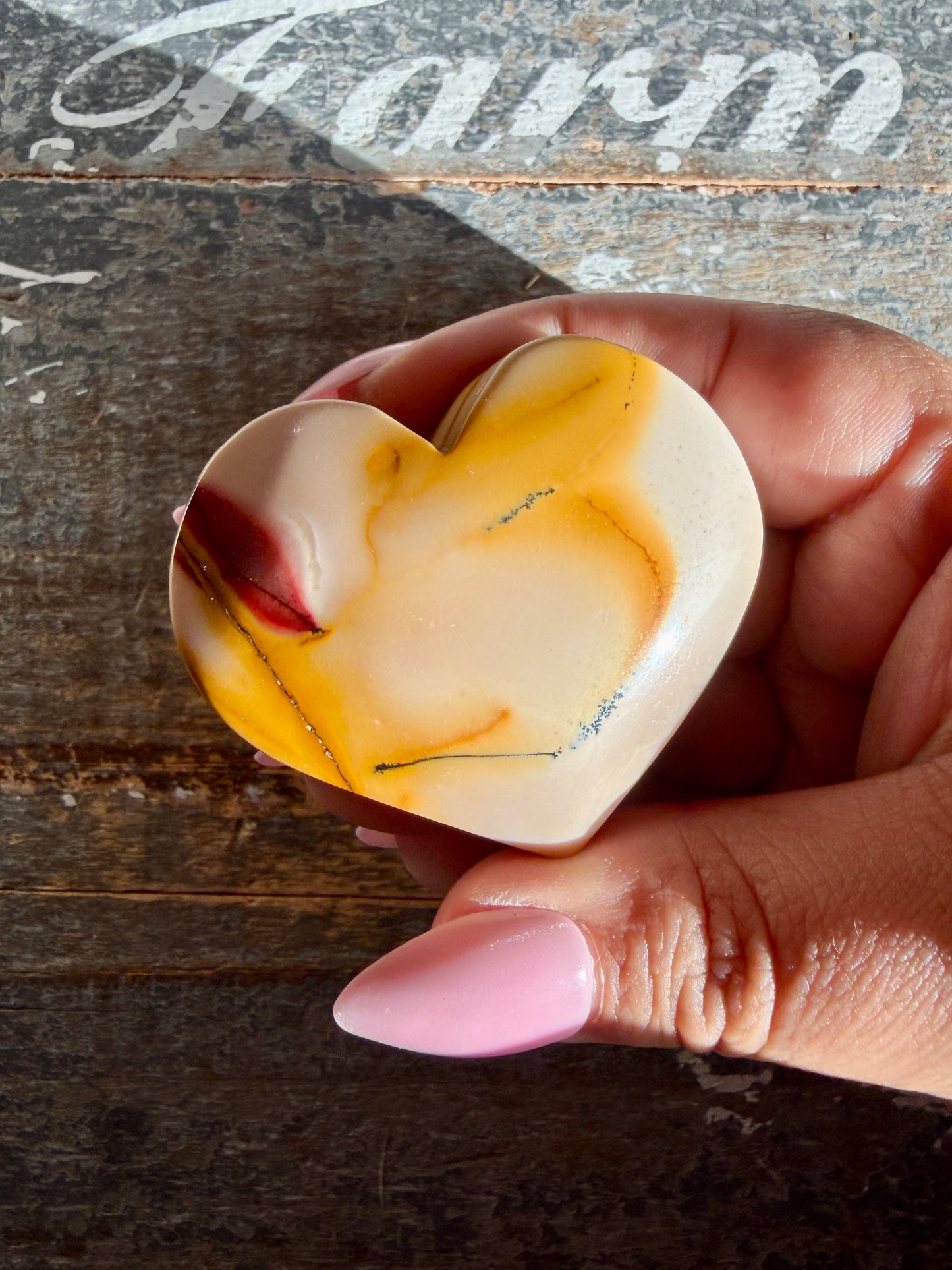 Gorgeous Mookaite Heart from Australia | Opt K