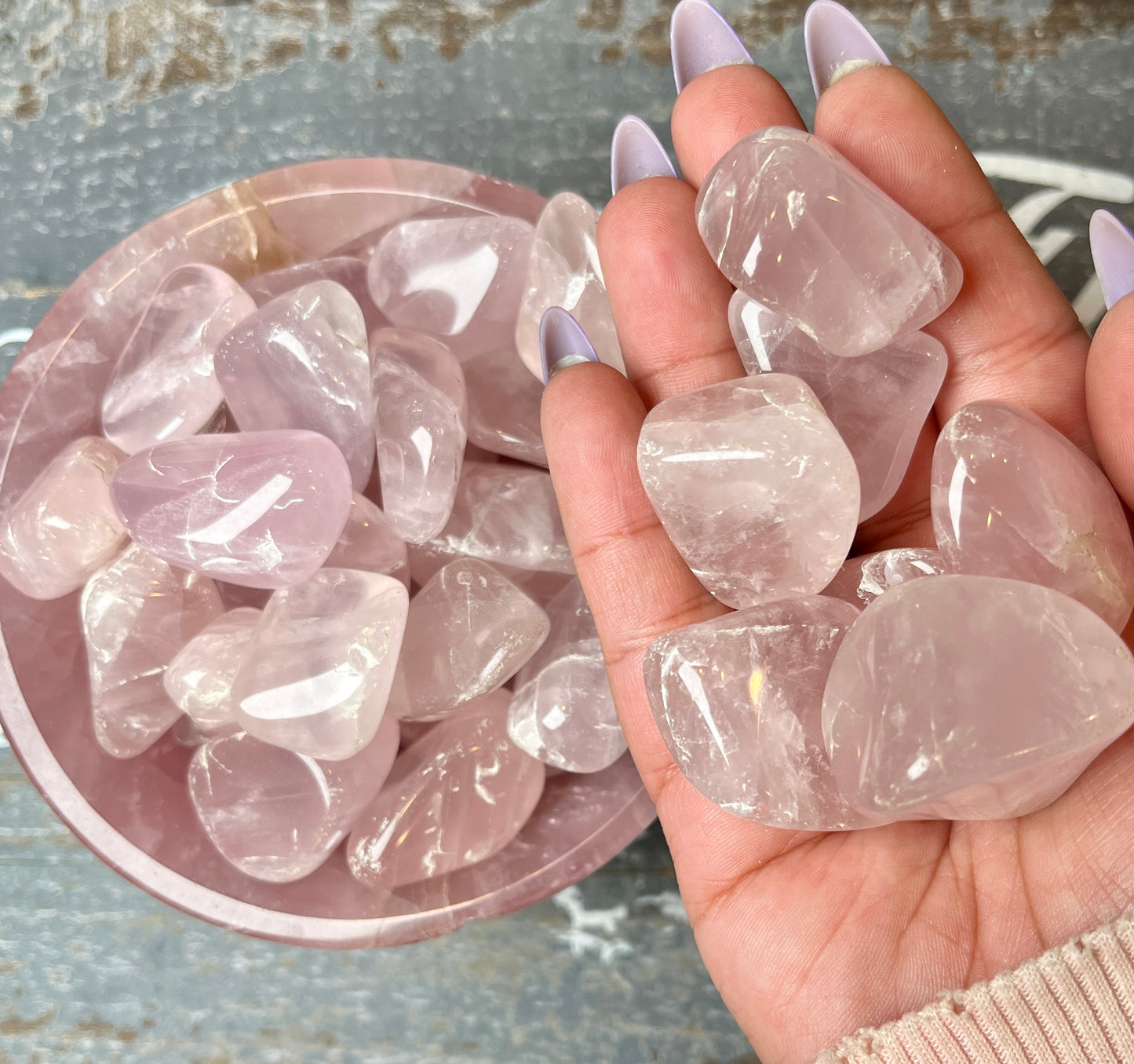 One (1) Gorgeous High Quality Rose Quartz Tumble