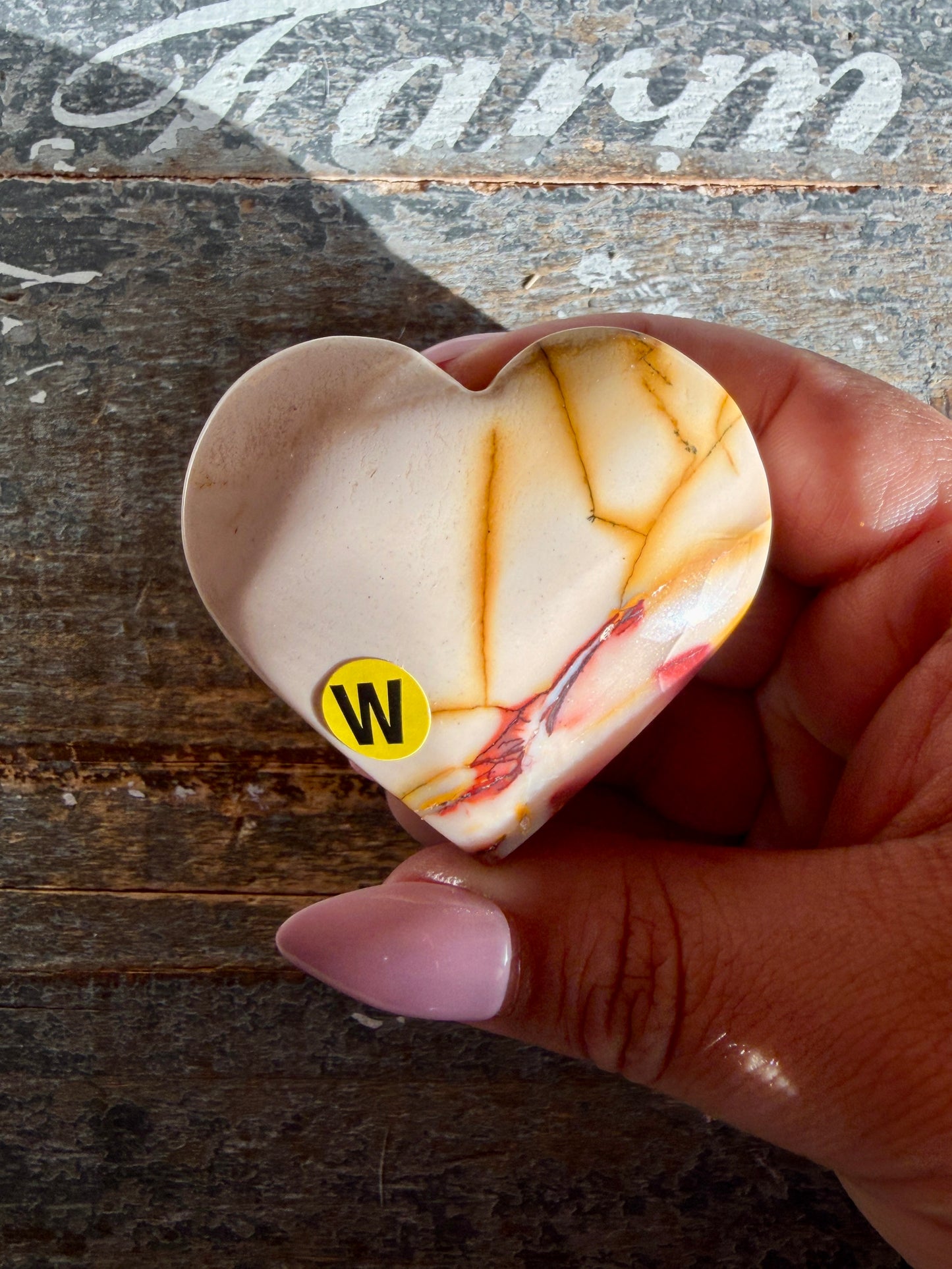 Gorgeous Mookaite Heart from Australia | Opt W