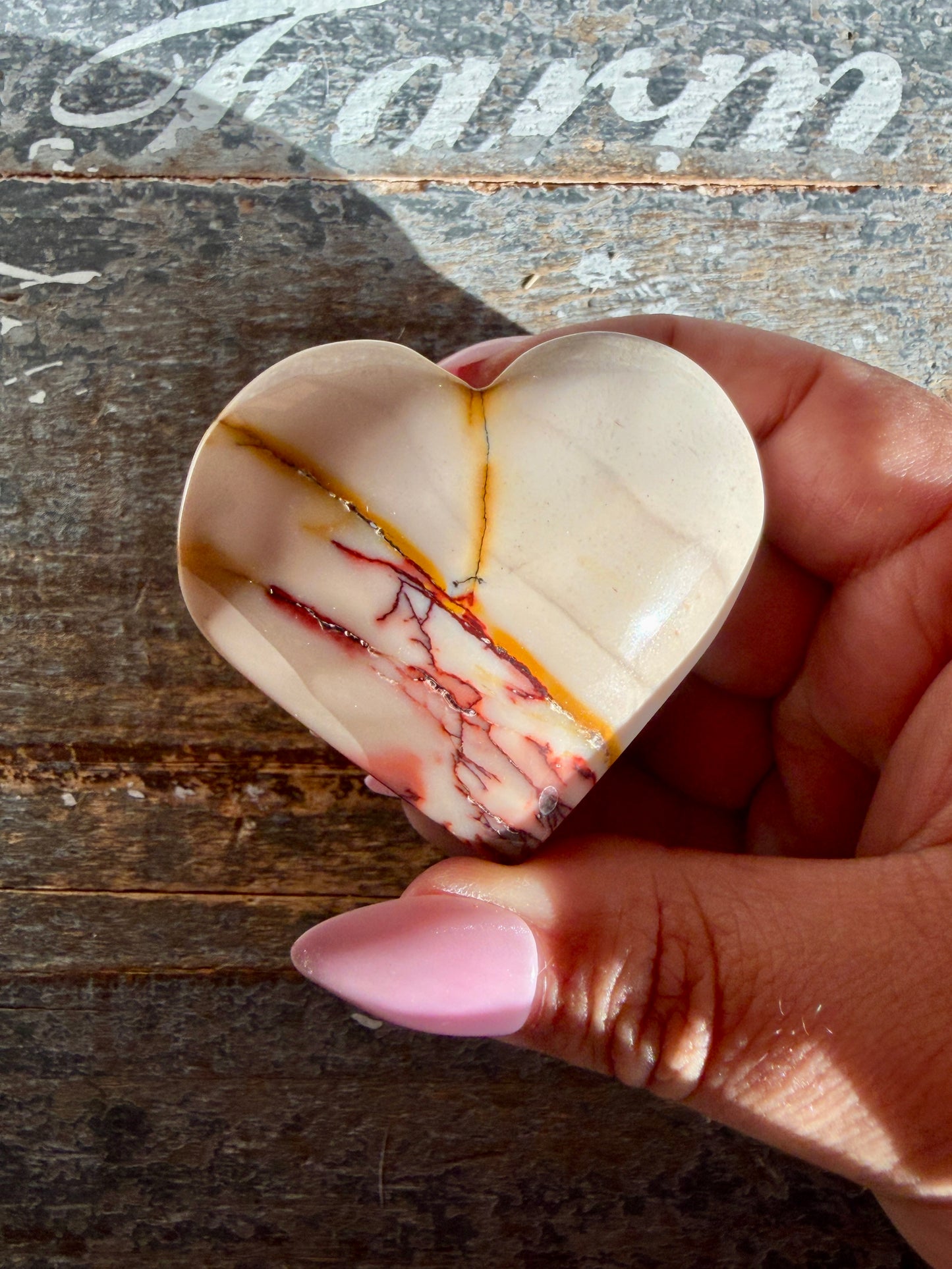 Gorgeous Mookaite Heart from Australia | Opt W
