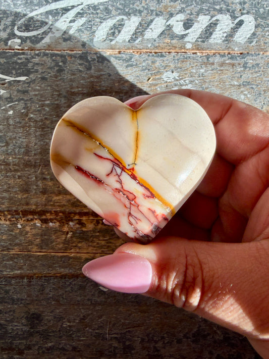 Gorgeous Mookaite Heart from Australia | Opt W